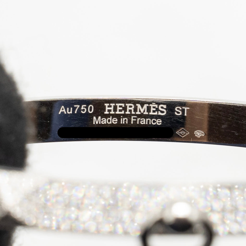 HERMES COLLIER DE CHIEN BRACELET WHITE GOLD, DIAMONDS