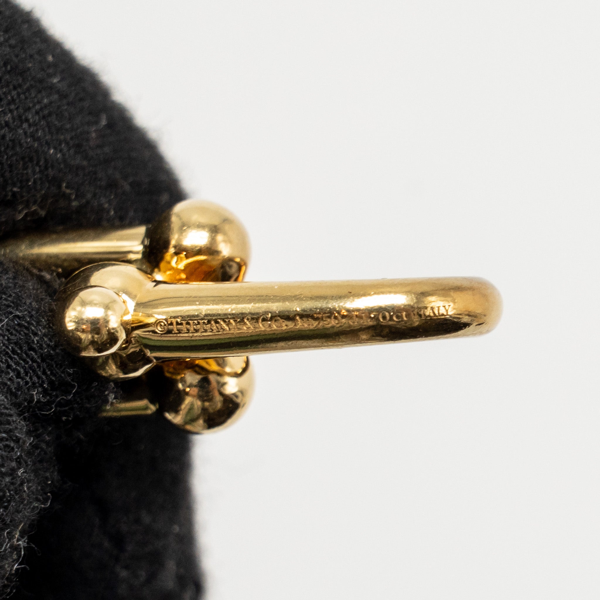 TIFFANY TIFFANY HARDWARE LARGE LINK BRACELET YELLOW GOLD/DIAMONDS