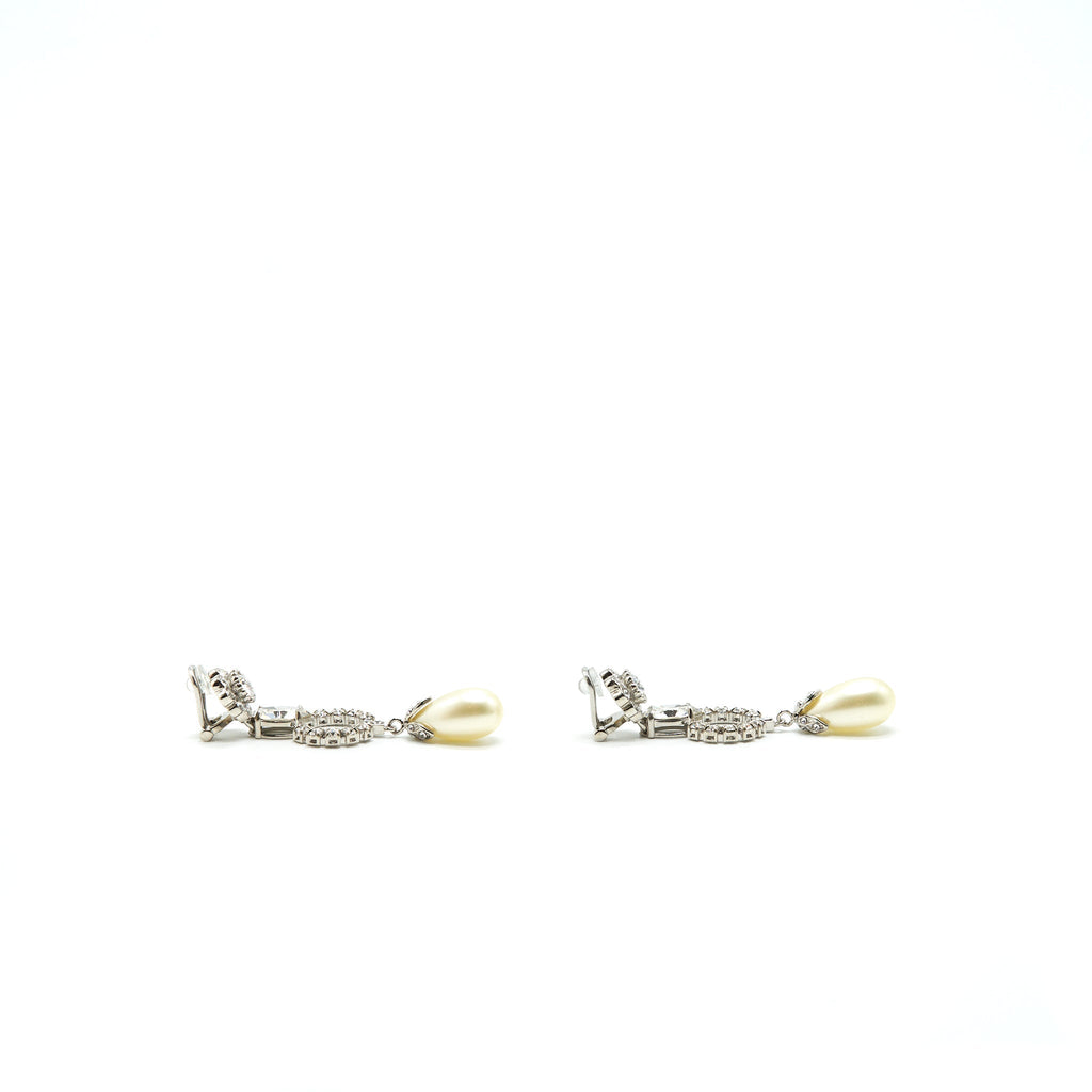 MIU MIU LONG PEARL EAR-CLIPS