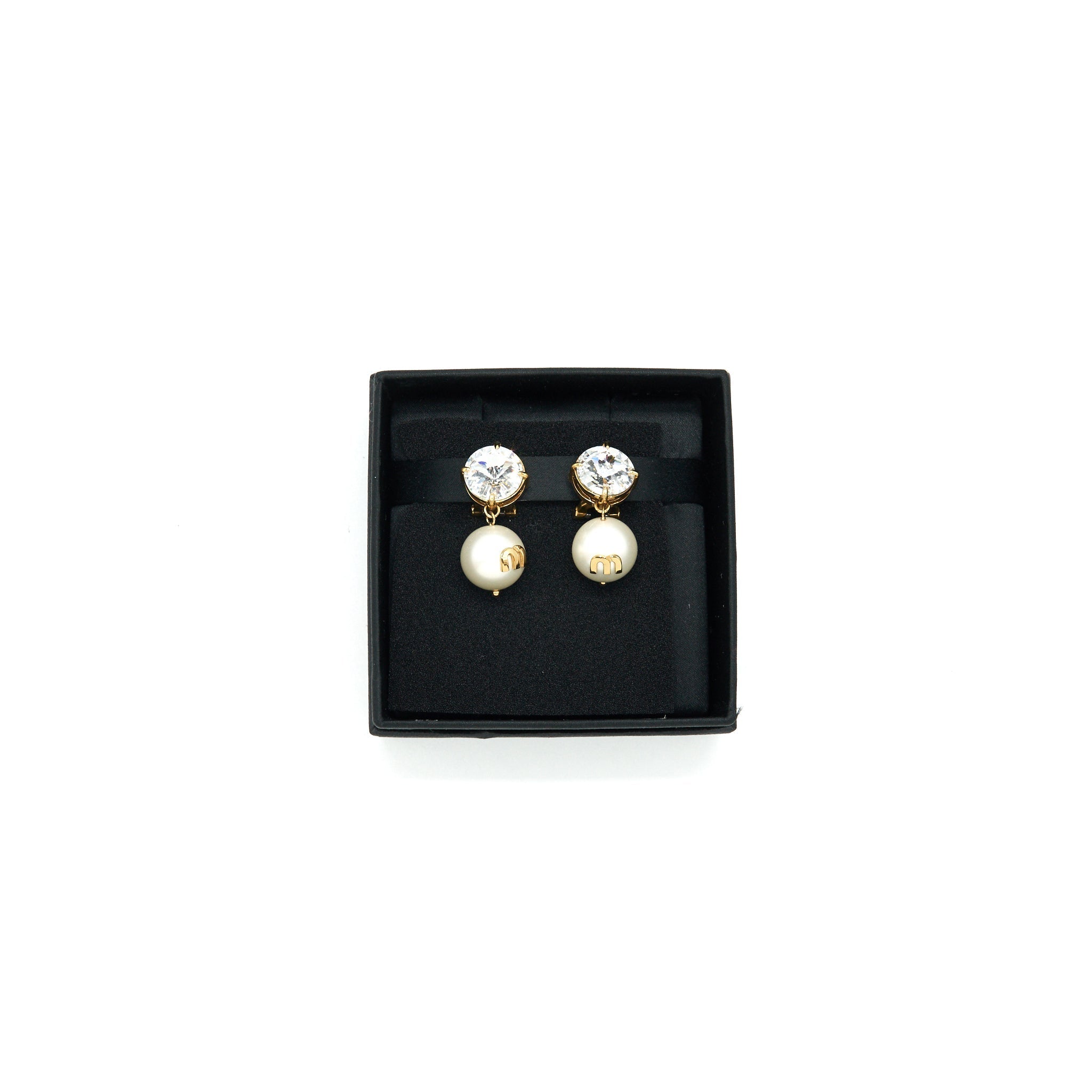 MIU MIU PEARL EAR-CLIPS