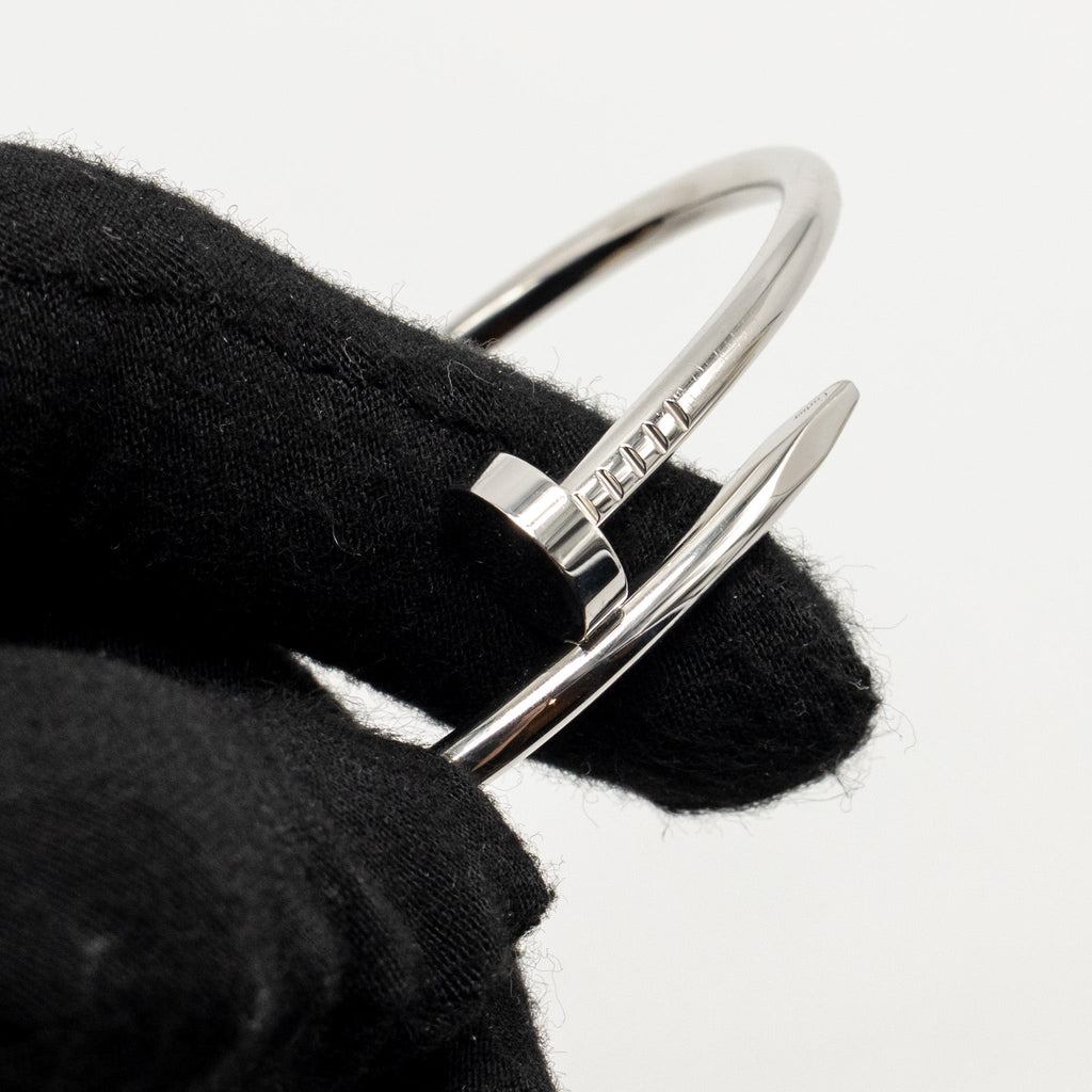 CARTIER JUSTE UN CLOU BRACELET CLASSIC MODEL WHITE GOLD