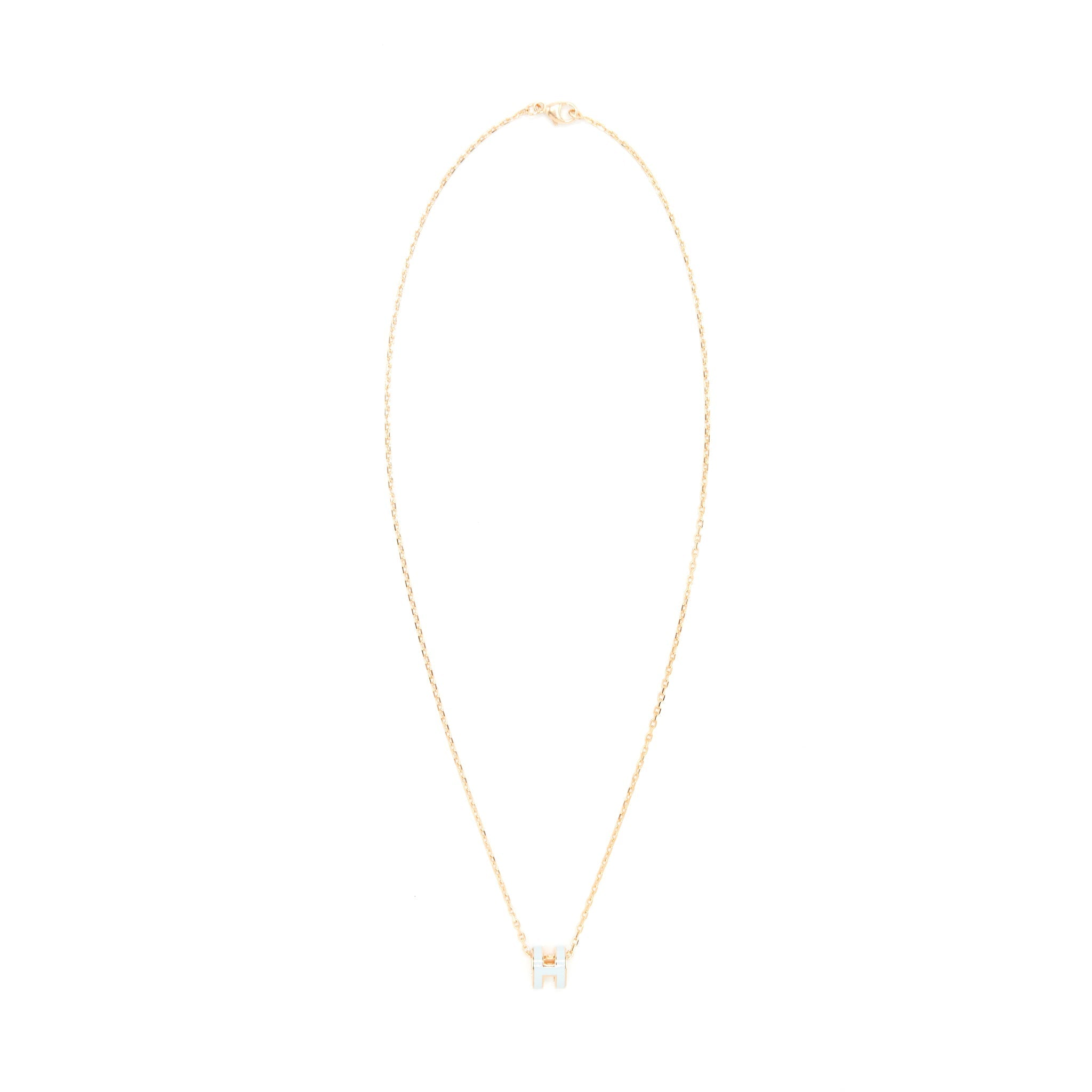 HERMES MINI POP H PENDANT BLUE ZEPHYR RGHW