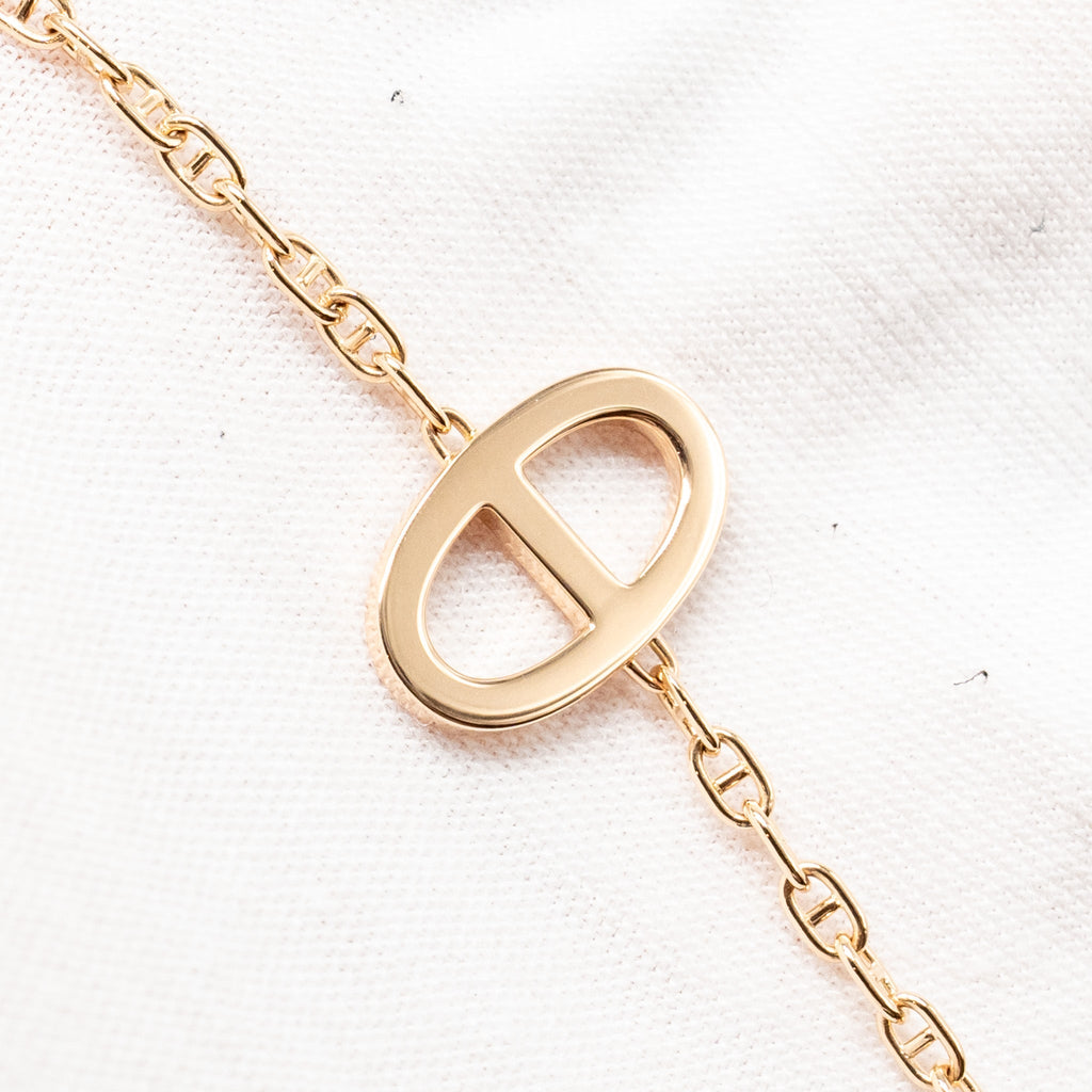HERMES D’ANCRE CONTOUR BRACELET ROSE GOLD DIAMONDS