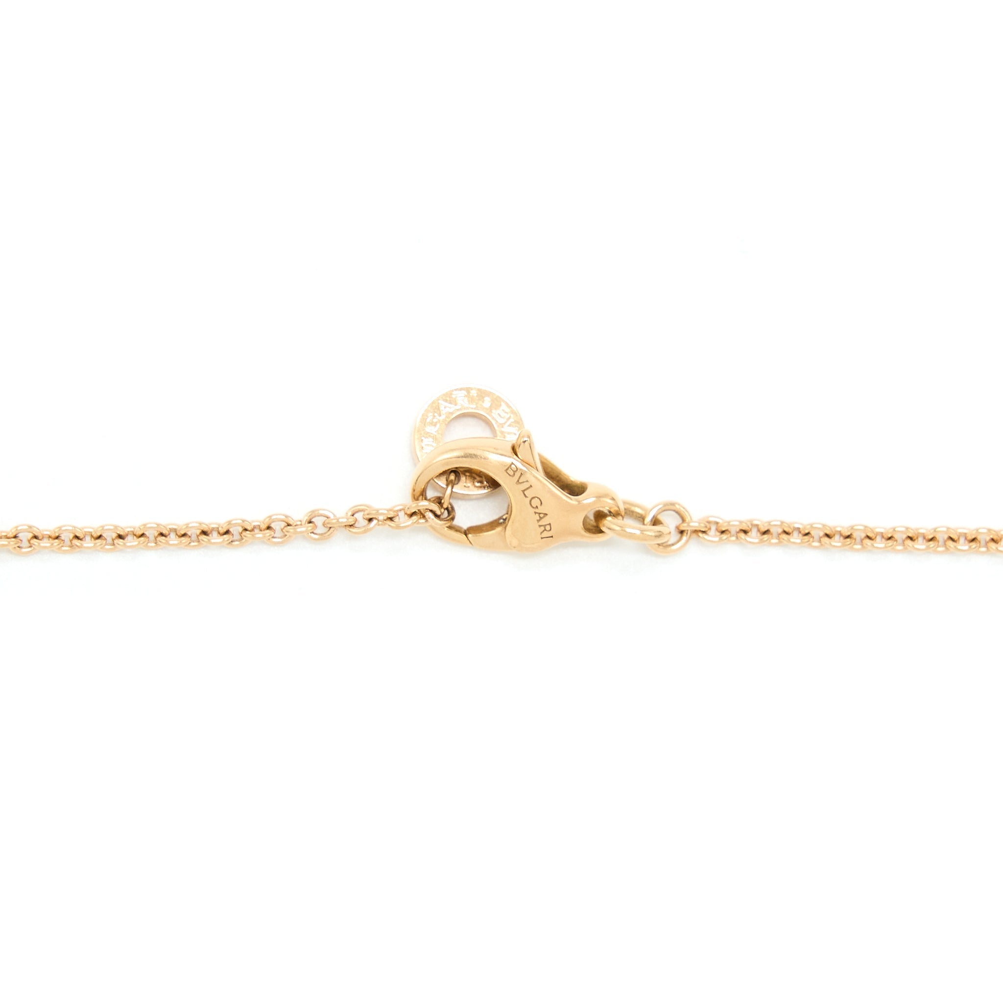BVLGARI B.ZERO NECKLACE ROSE GOLD WITH WHITE CERAMIC
