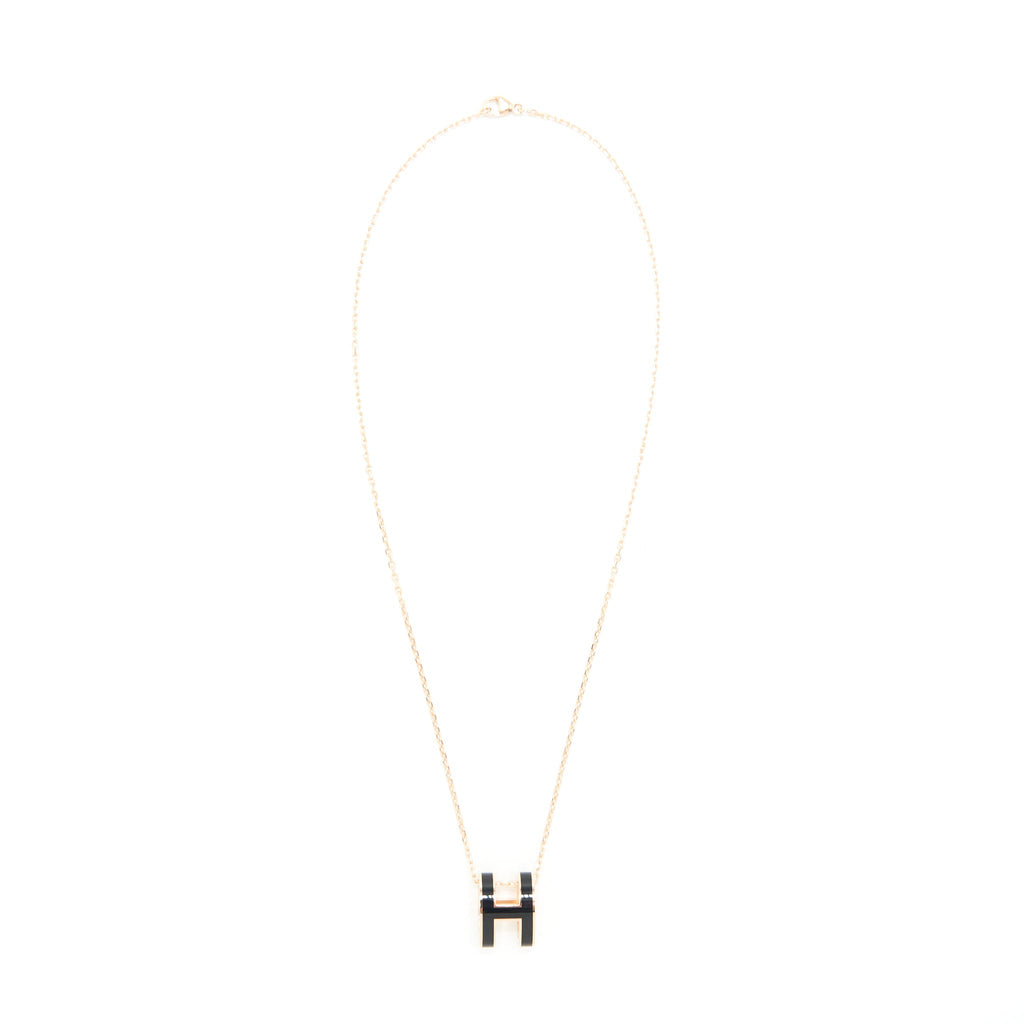 HERMES POP H PENDANT BLACK RGHW
