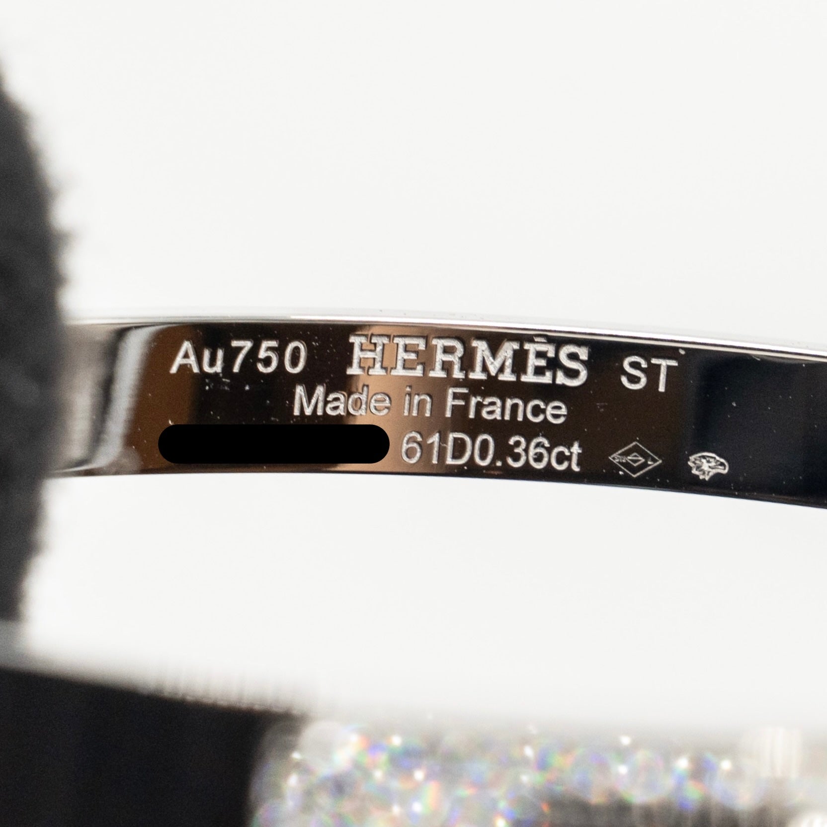 HERMES KELLY BRACELET WHITE GOLD WITH DIAMONDS
