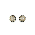 CHANEL 22P ROUND EAR CLIP LGHW