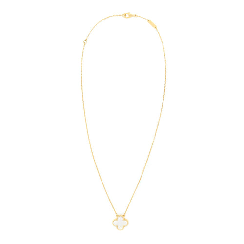 VAN CLEEF & ARPELS VINTAGE ALHAMBRA PENDANT MOTHER OF PEARL/YELLOW GOLD