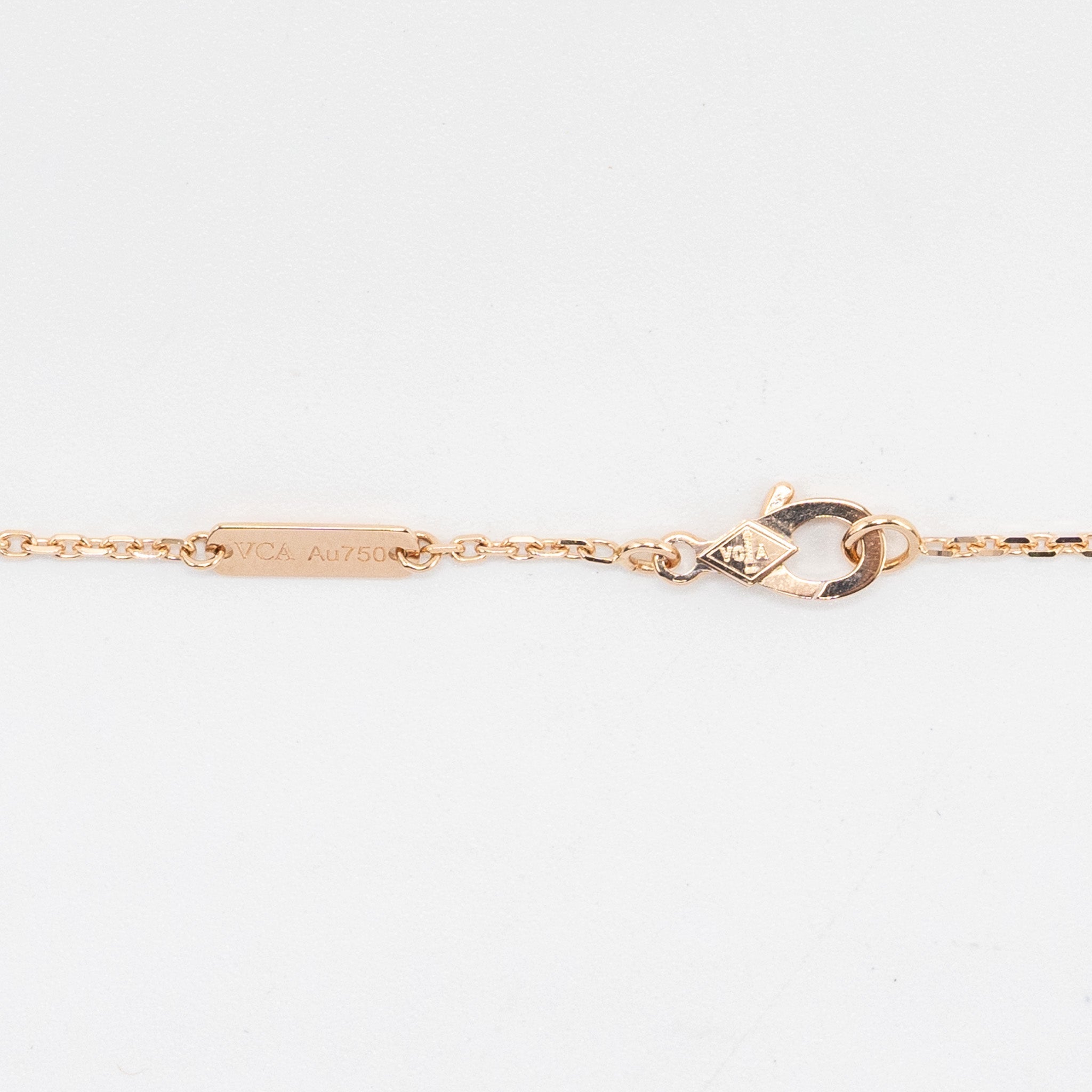 VAN CLEEF & ARPELS 2023 ALHAMBRA HOLIDAY LIMITED PENDANT SILVER OBSIDIAN ROSE GOLD DIAMOND