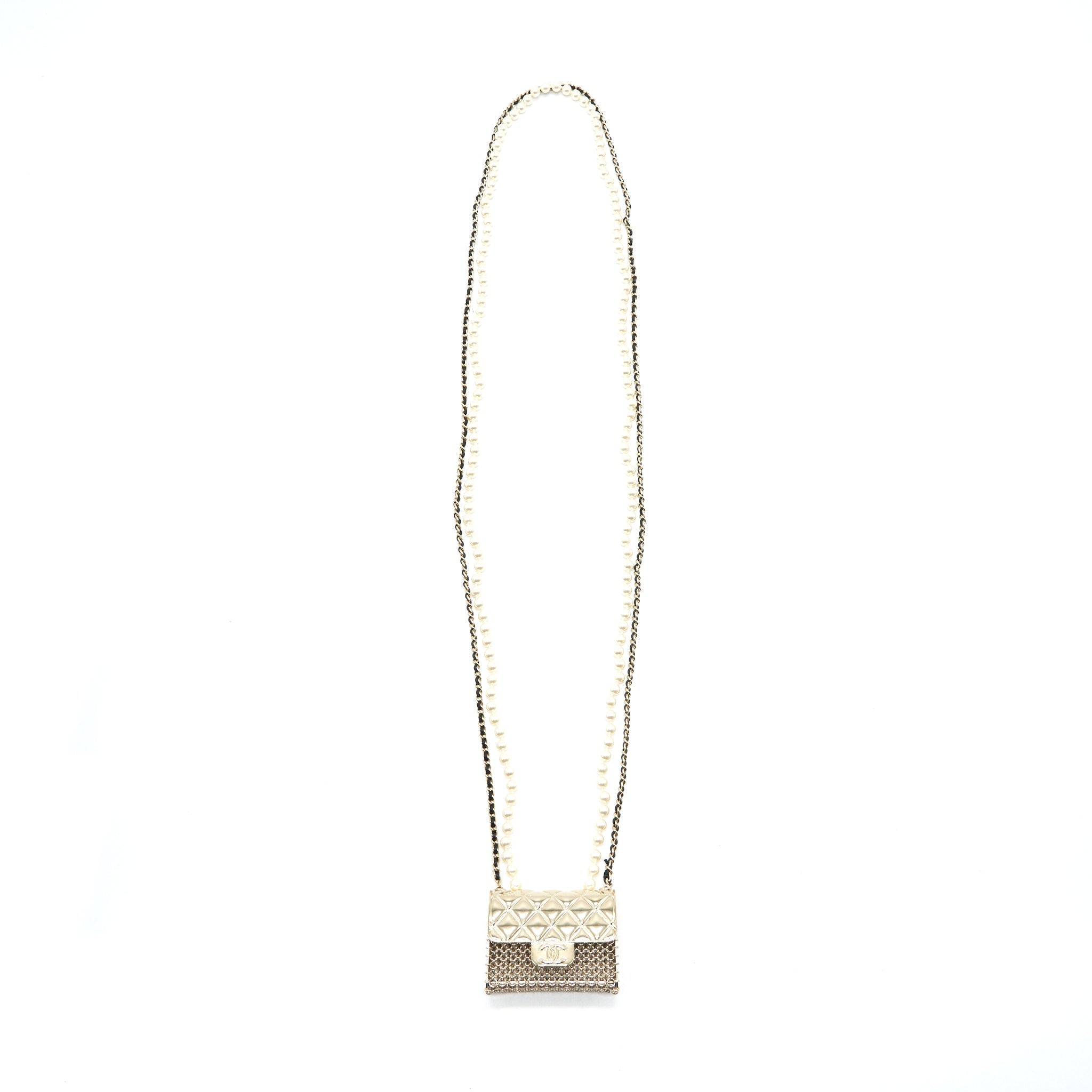 CHANEL 2021 THE LONG NECKLACE WITH CHAIN AND PEARL