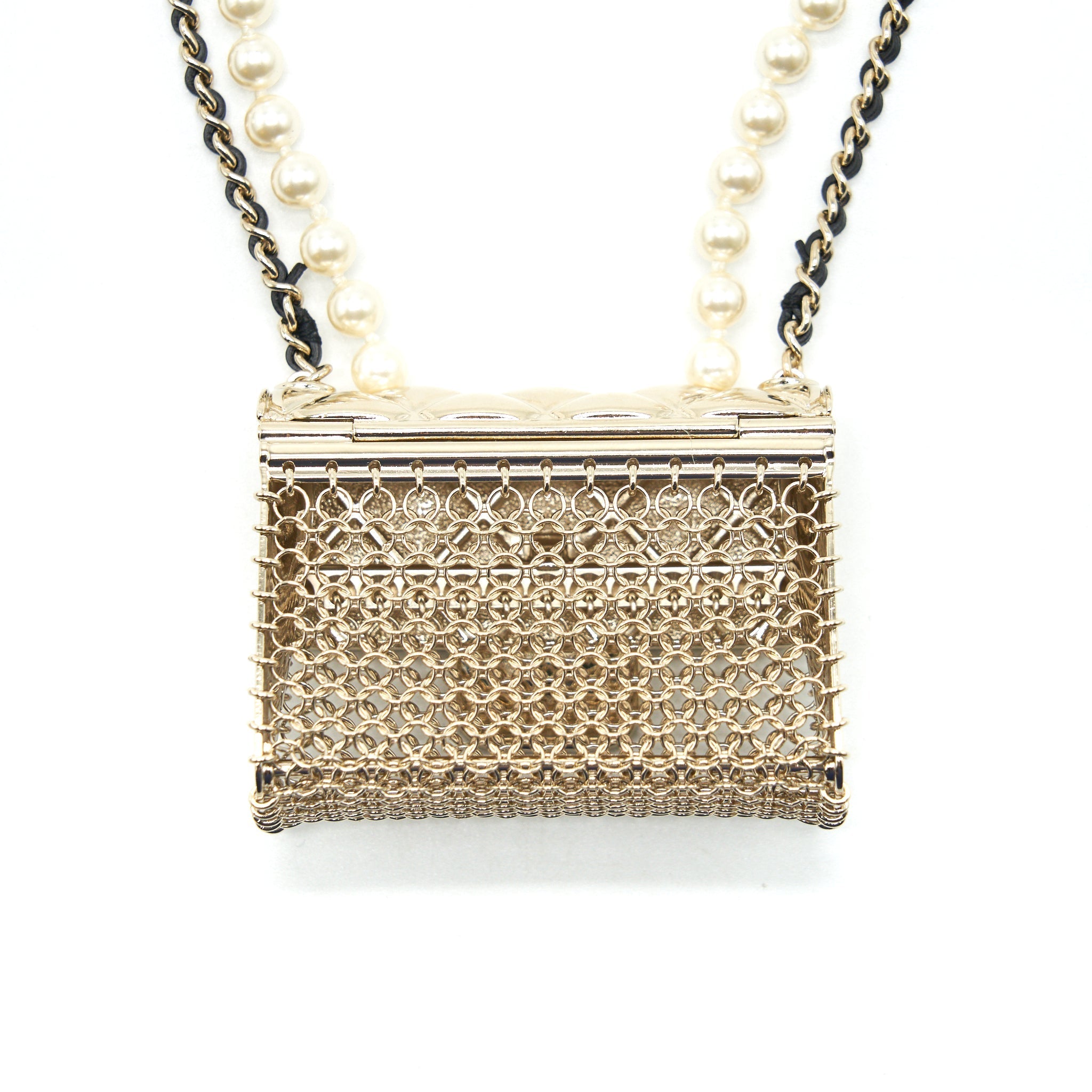 CHANEL THE LONG NECKLACE WITH CHAIN AND PEARL