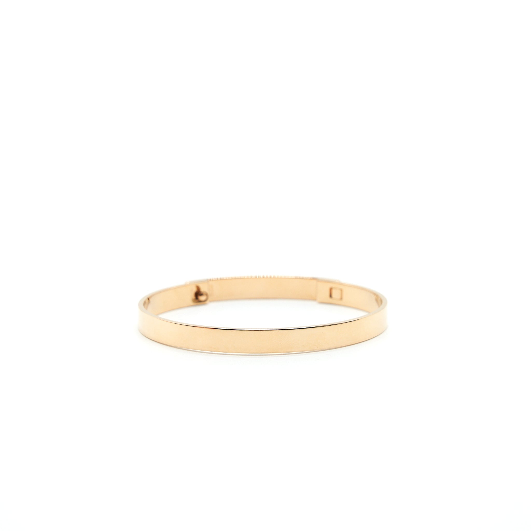HERMES COLLIER DE CHIEN CDC BRACELET ROSEGOLD WITH 130 DIMONDS
