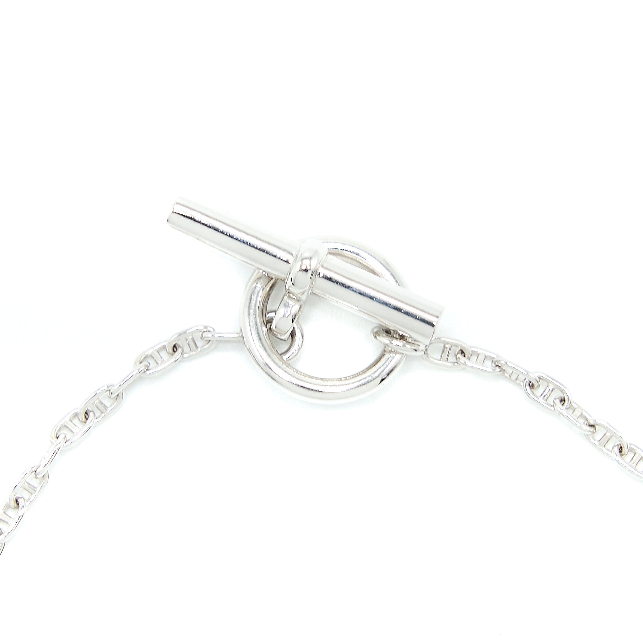 HERMES NEW FARANDOLE PENDANT WHITE GOLD WITH DIAMONDS