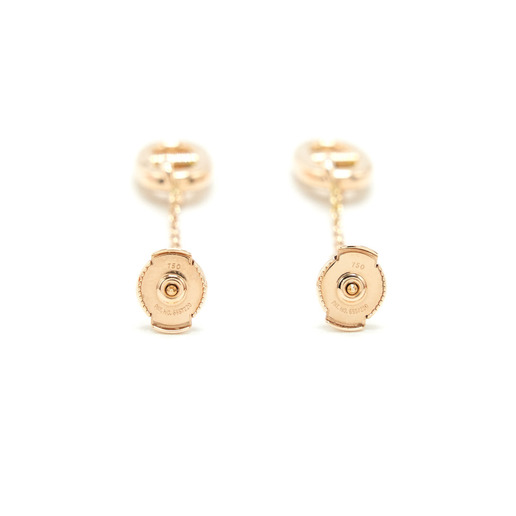 HERMES FARANDOLE EARRINGS ROSE GOLD