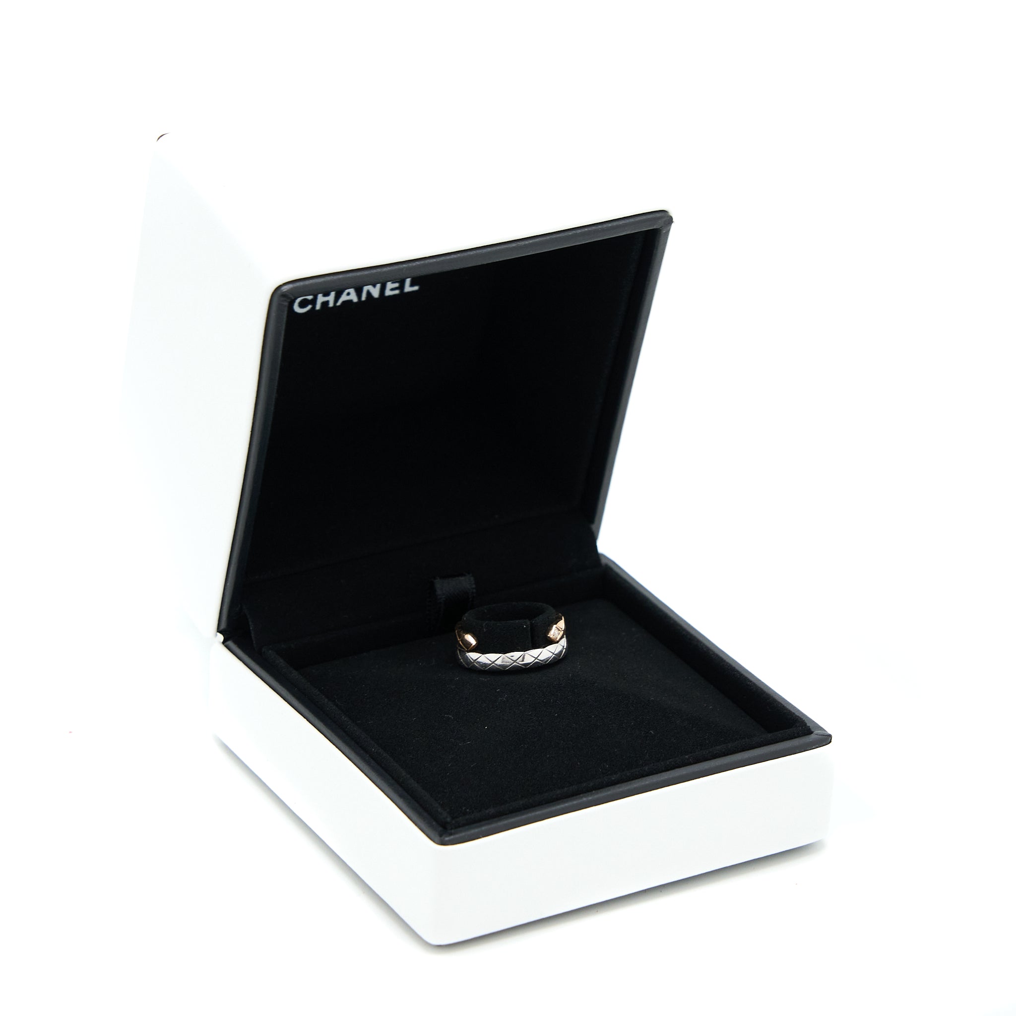 CHANEL COCO CRUSH TOI ET MOI RING WHITE/BEIGE GOLD WITH DIAMONDS