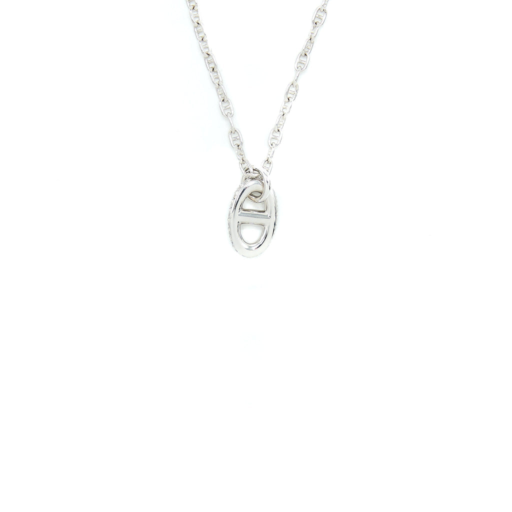 HERMES NEW FARANDOLE PENDANT WHITE GOLD WITH DIAMONDS