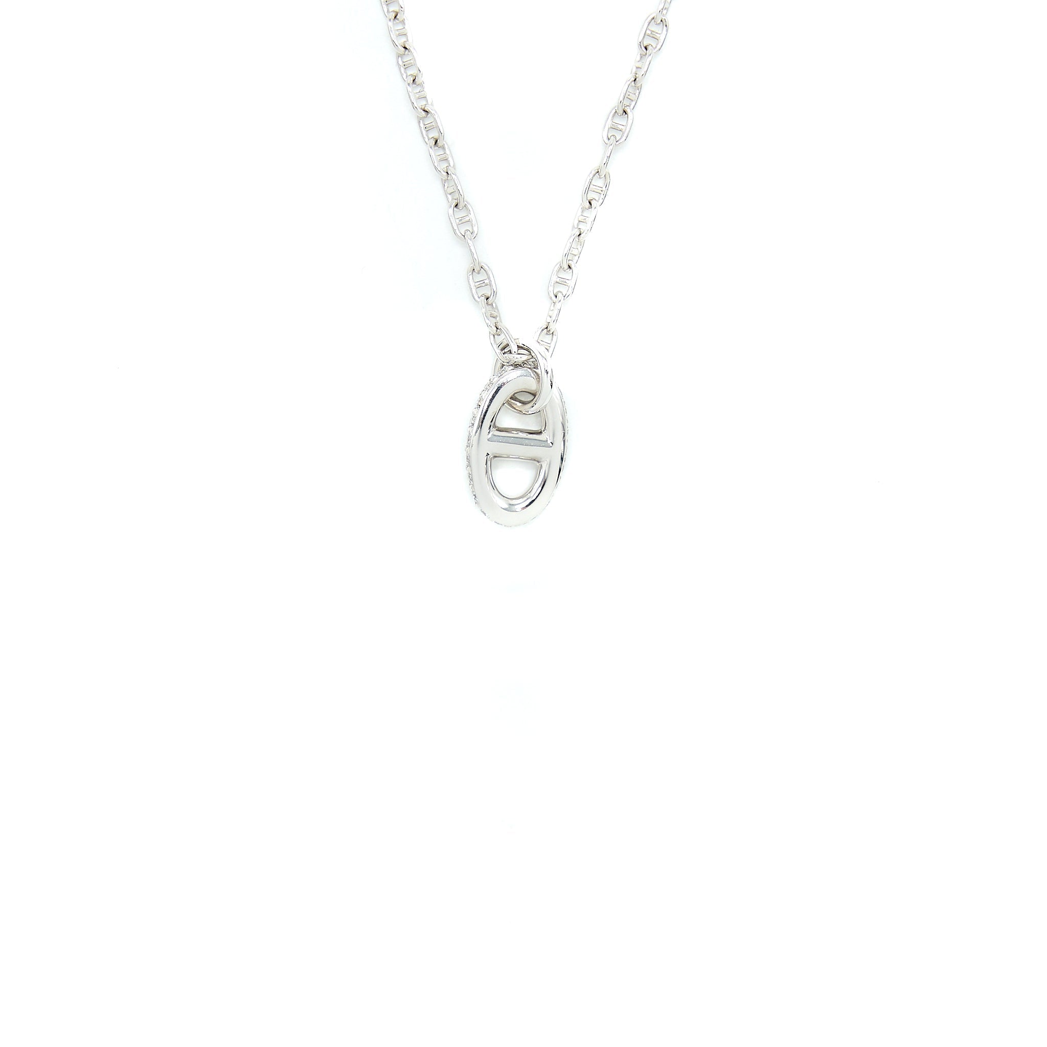 HERMES NEW FARANDOLE PENDANT WHITE GOLD WITH DIAMONDS