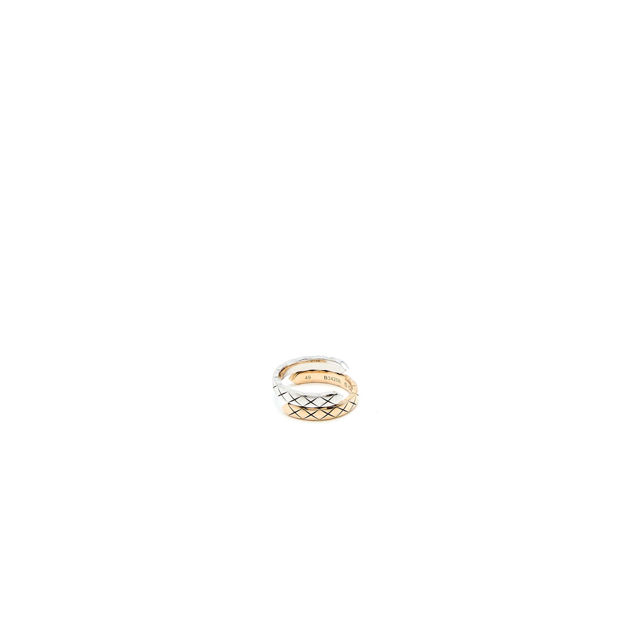 CHANEL COCO CRUSH TOI ET MOI RING WHITE/BEIGE GOLD WITH DIAMONDS