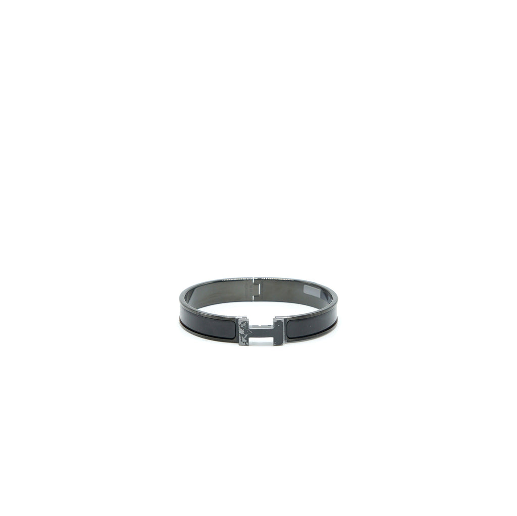 HERMES SIZE T6 MEN’S CLIC HH BRACELET MAT SO BLACK