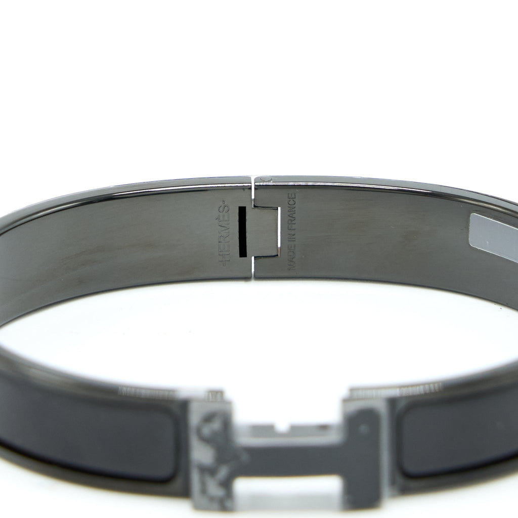 HERMES SIZE T6 MEN’S CLIC HH BRACELET MAT SO BLACK