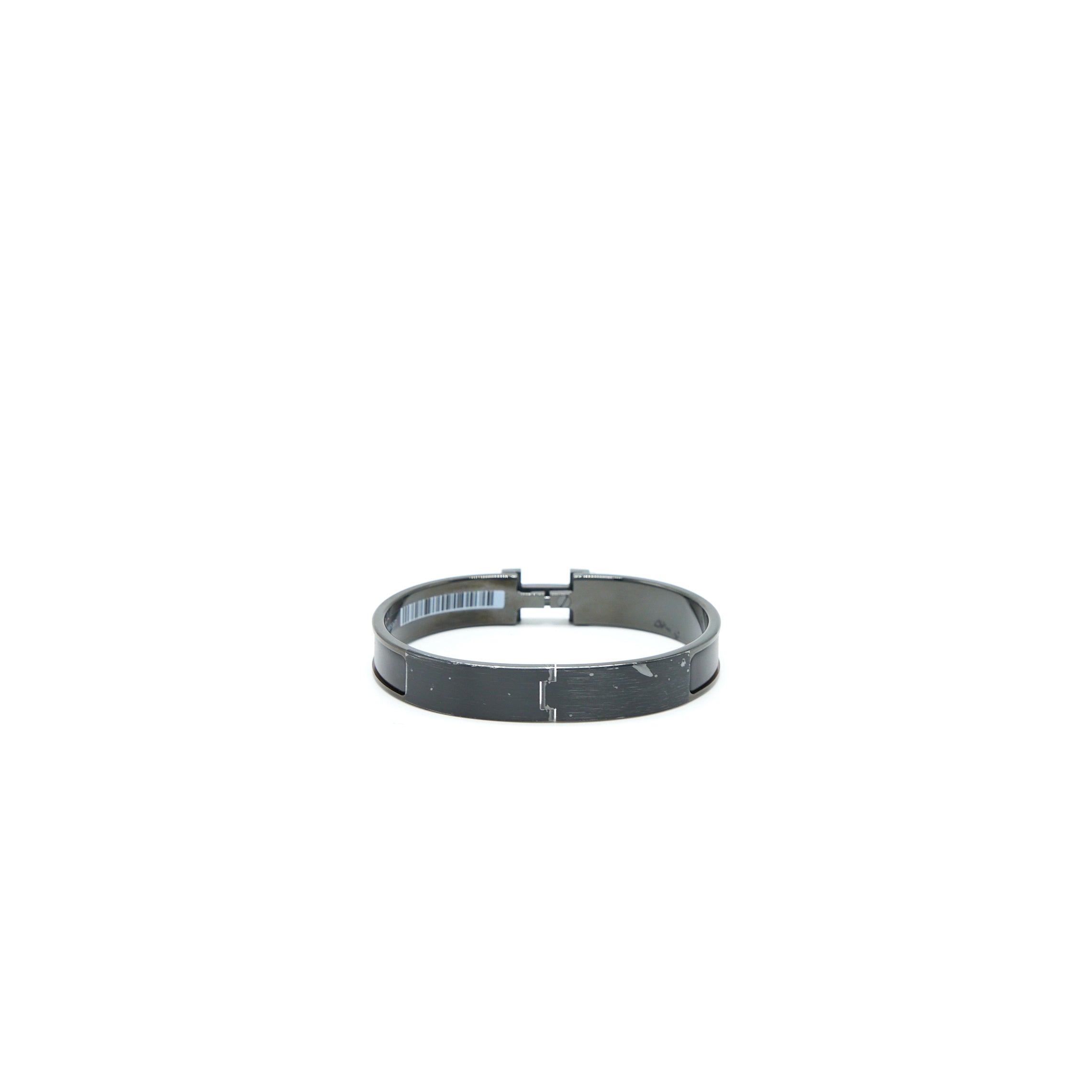 HERMES SIZE T6 MEN’S CLIC HH BRACELET MAT SO BLACK