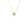 CHANEL EXTRAIT DE CAMELIA NECKLACE PINK GOLD WITH DIAMOND