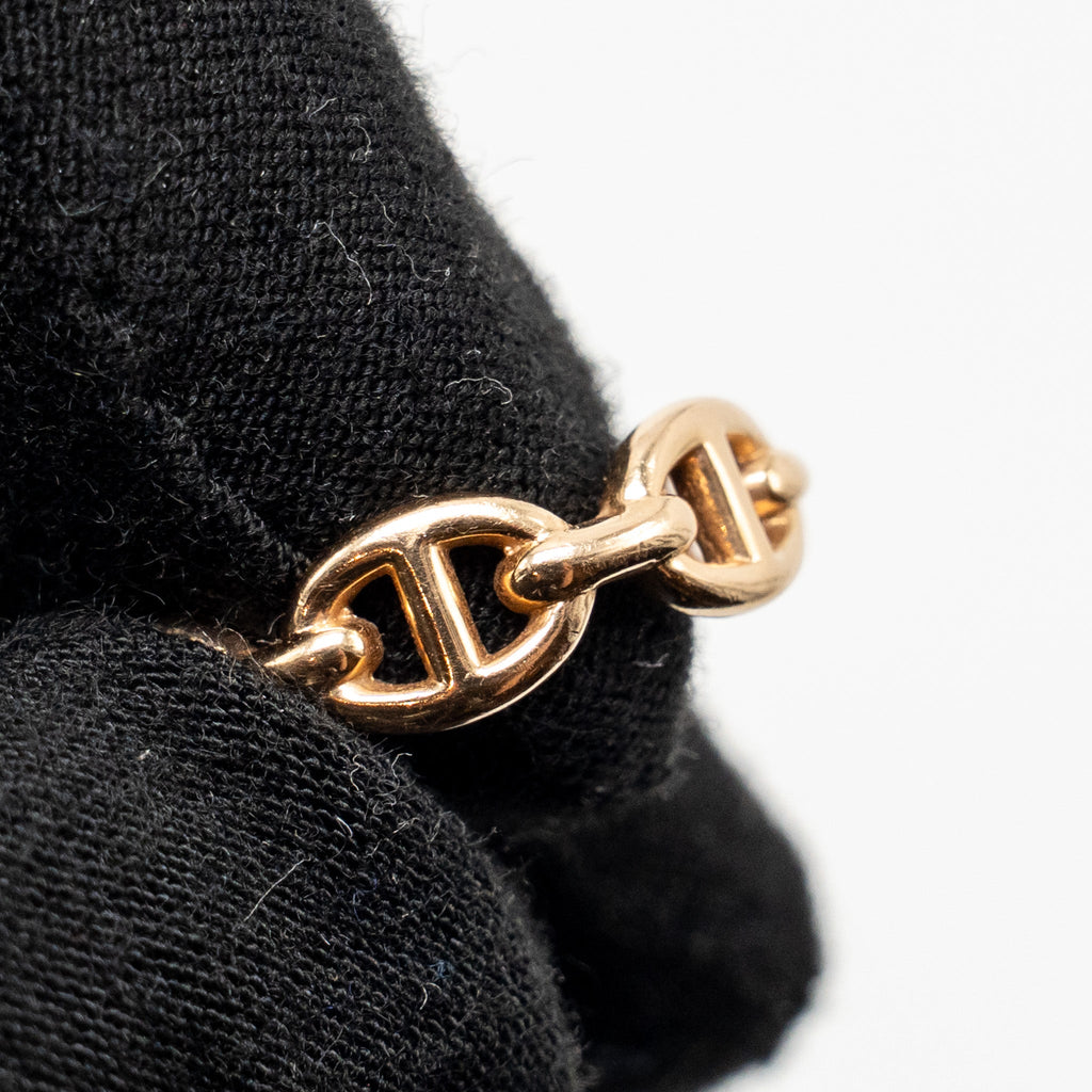 HERMES CHAINE D'ANCRE ENCHAINEE RING ROSE GOLD