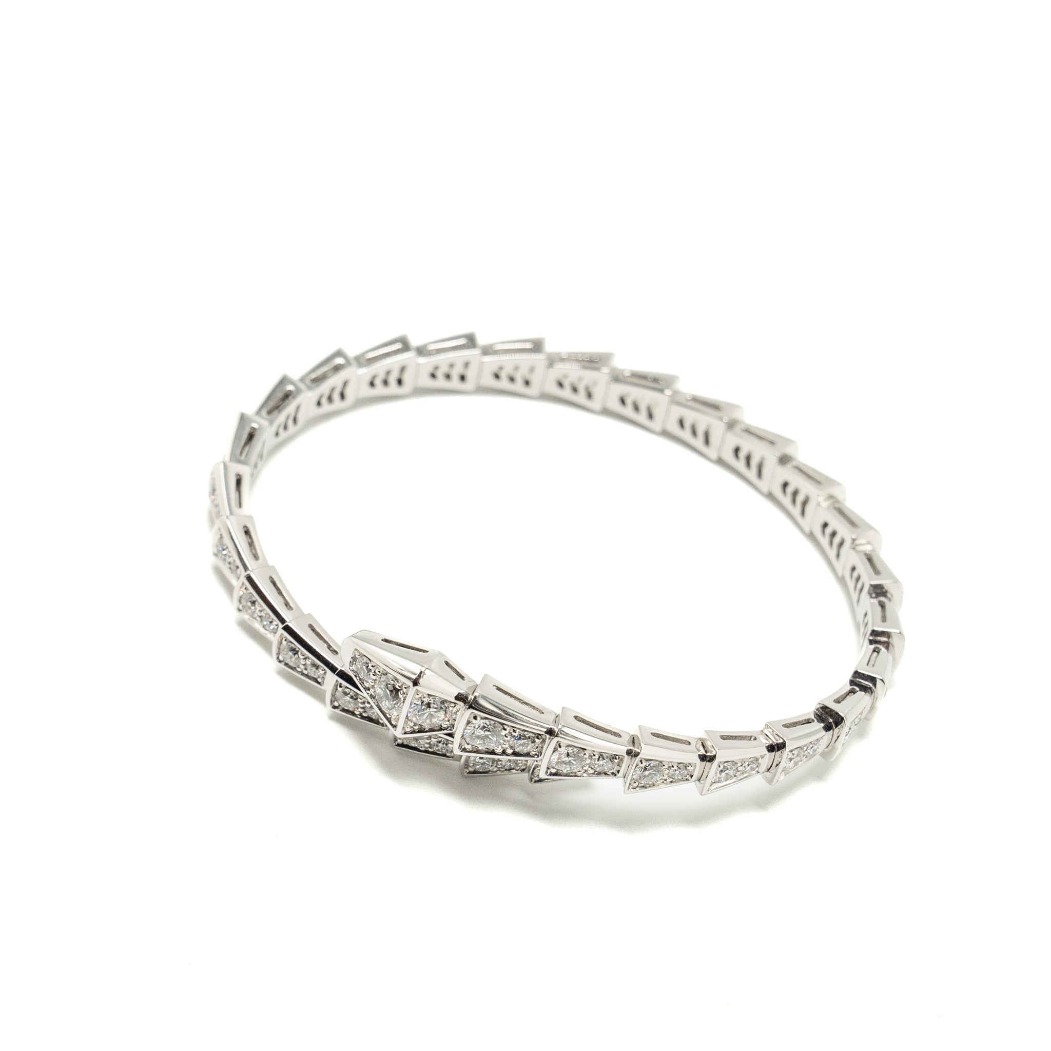 BVLGARI SERPENTI VIPER BRACELET WHITE GOLD, DIAMONDS
