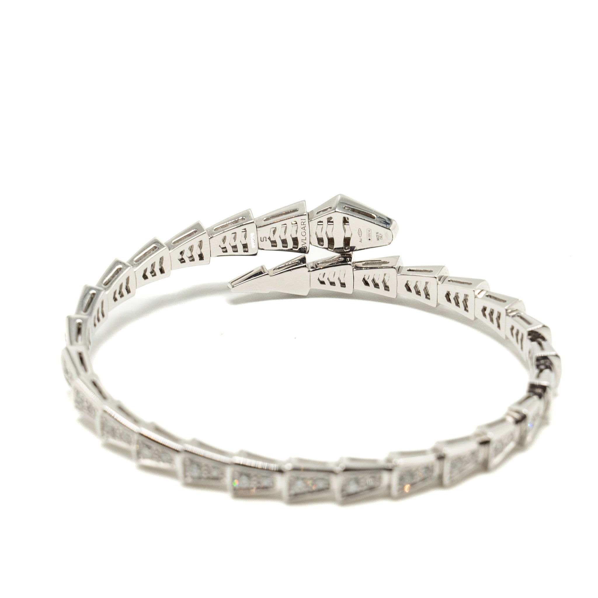 BVLGARI SERPENTI VIPER BRACELET WHITE GOLD, DIAMONDS