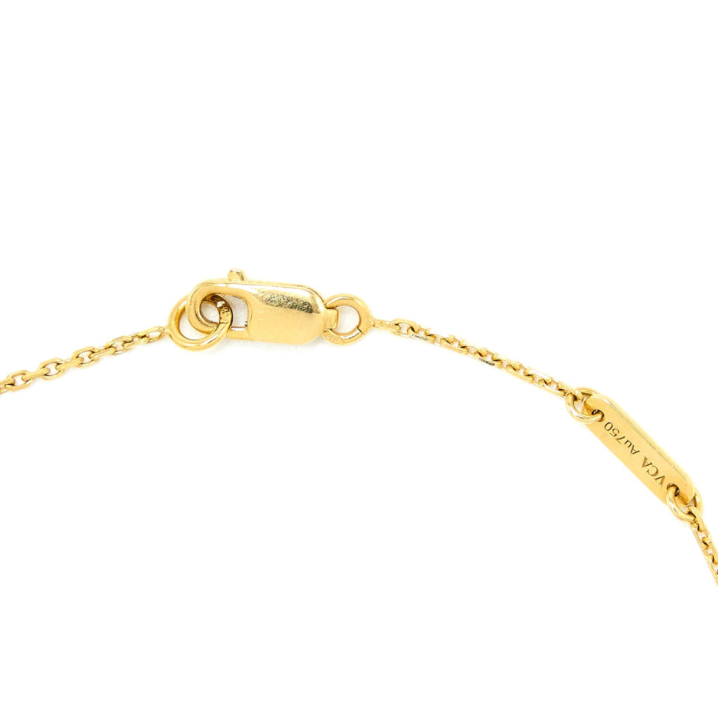 VAN CLEEF & ARPELS SWEET ALHAMBRA PENDANT MOTHER OF PEARL 18K YELLOW GOLD