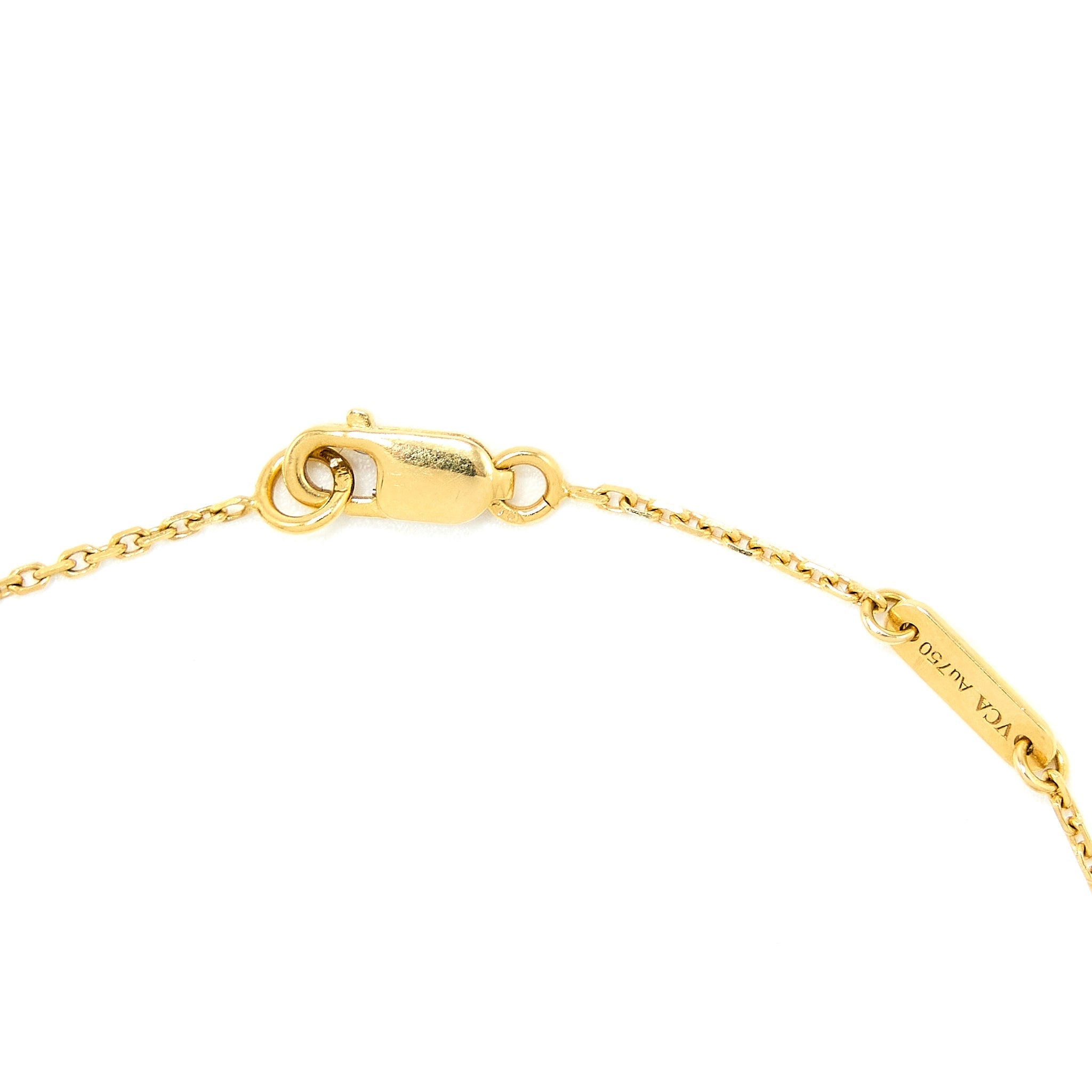 VAN CLEEF & ARPELS SWEET ALHAMBRA PENDANT MOTHER OF PEARL 18K YELLOW GOLD