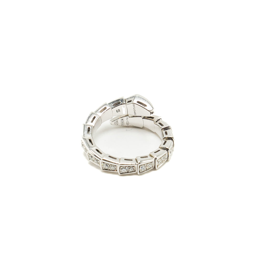BVLGARI SERPENTI VIPER RING 18KT WHITE GOLD, DIAMONDS