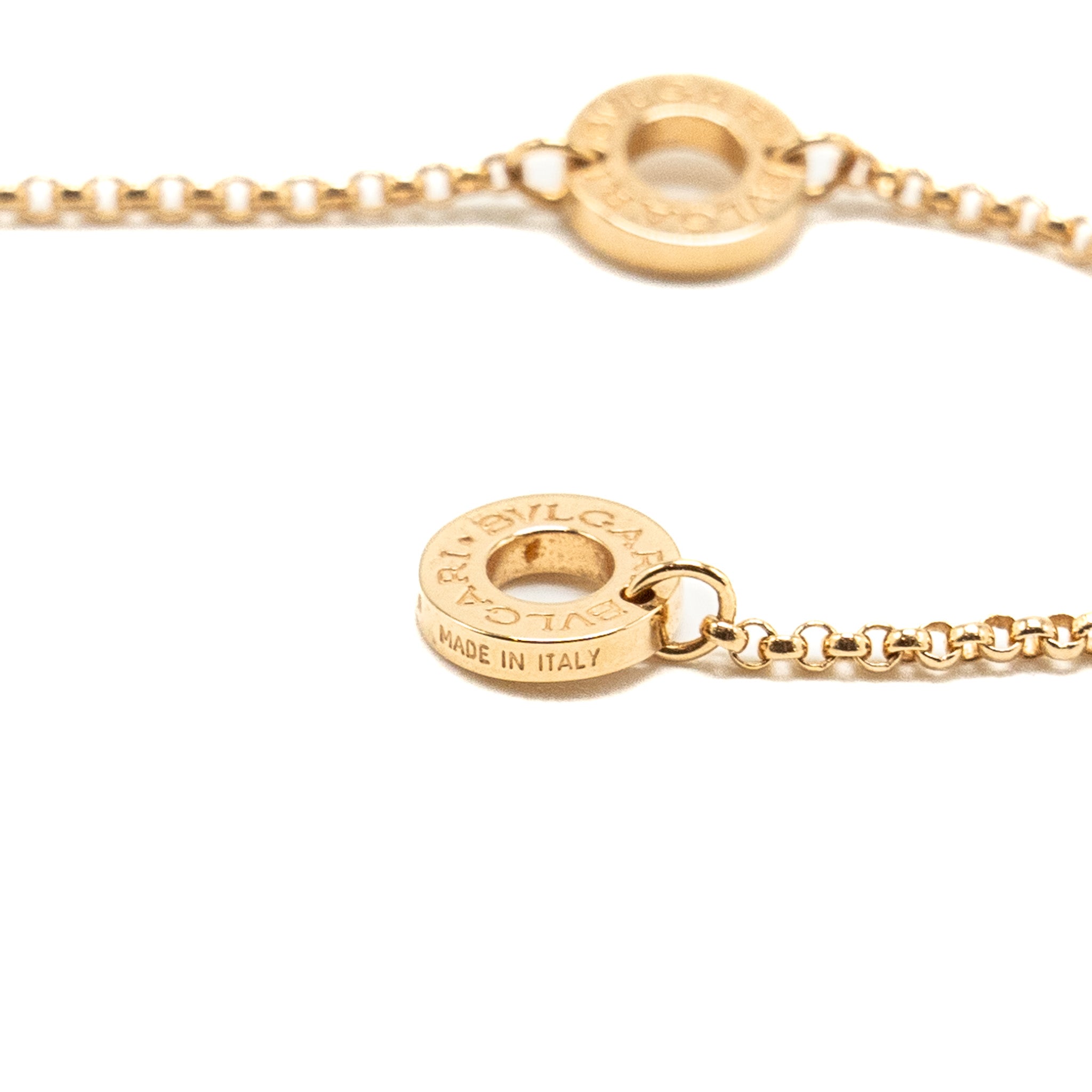 BVLGARI B.ZERO1 NECKLACE ROSE GOLD, PAVE DIAMONDS
