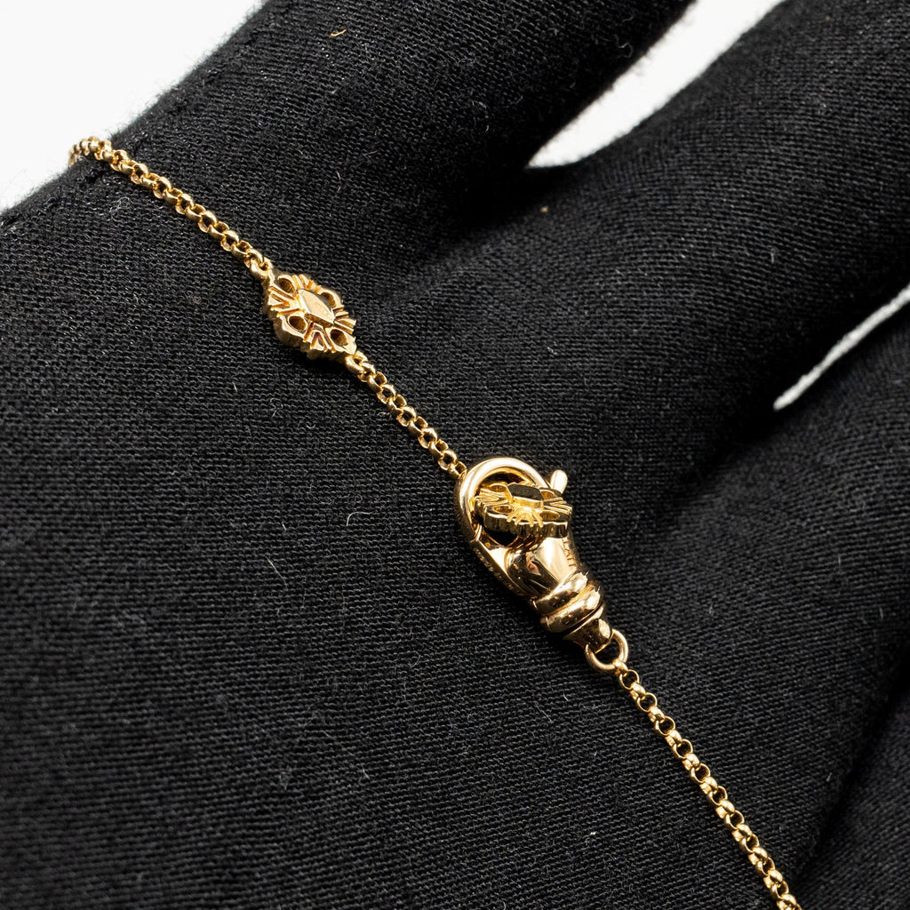 BUCCELLATI OPERA TULLE PENDANT YELLOW GOLD, AMAZONITE