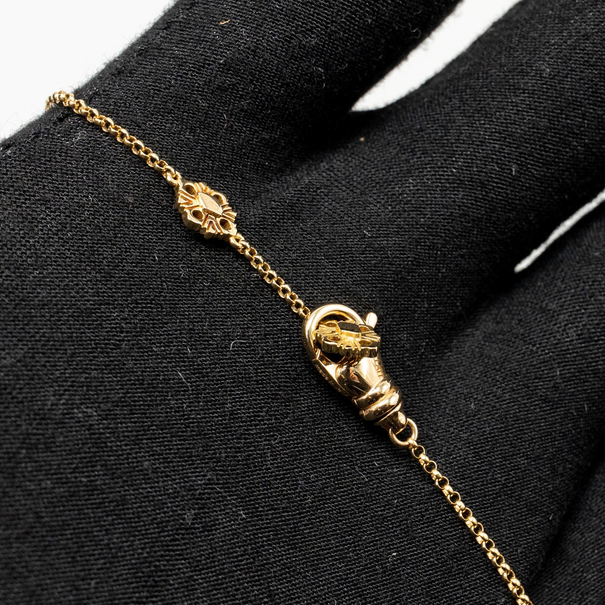 BUCCELLATI OPERA TULLE PENDANT YELLOW GOLD, AMAZONITE