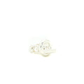 HERMES BAGUE CROISETTE RING SILVER TONE