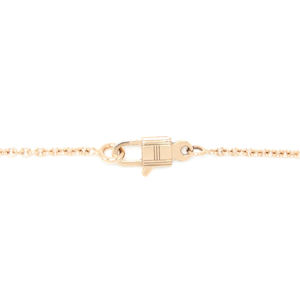 HERMES CONSTANCE AMULETTE PENDANT ROSE GOLD DIAMONDS