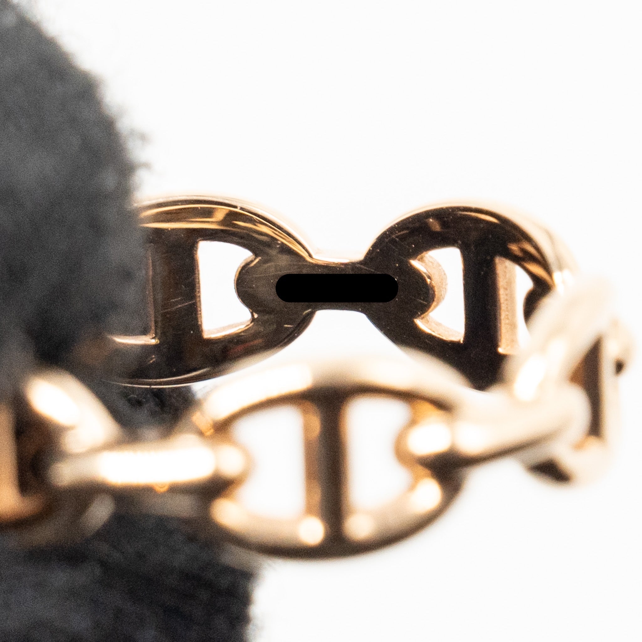 HERMES CHAINE D'ANCRE ENCHAINEE RING ROSE GOLD
