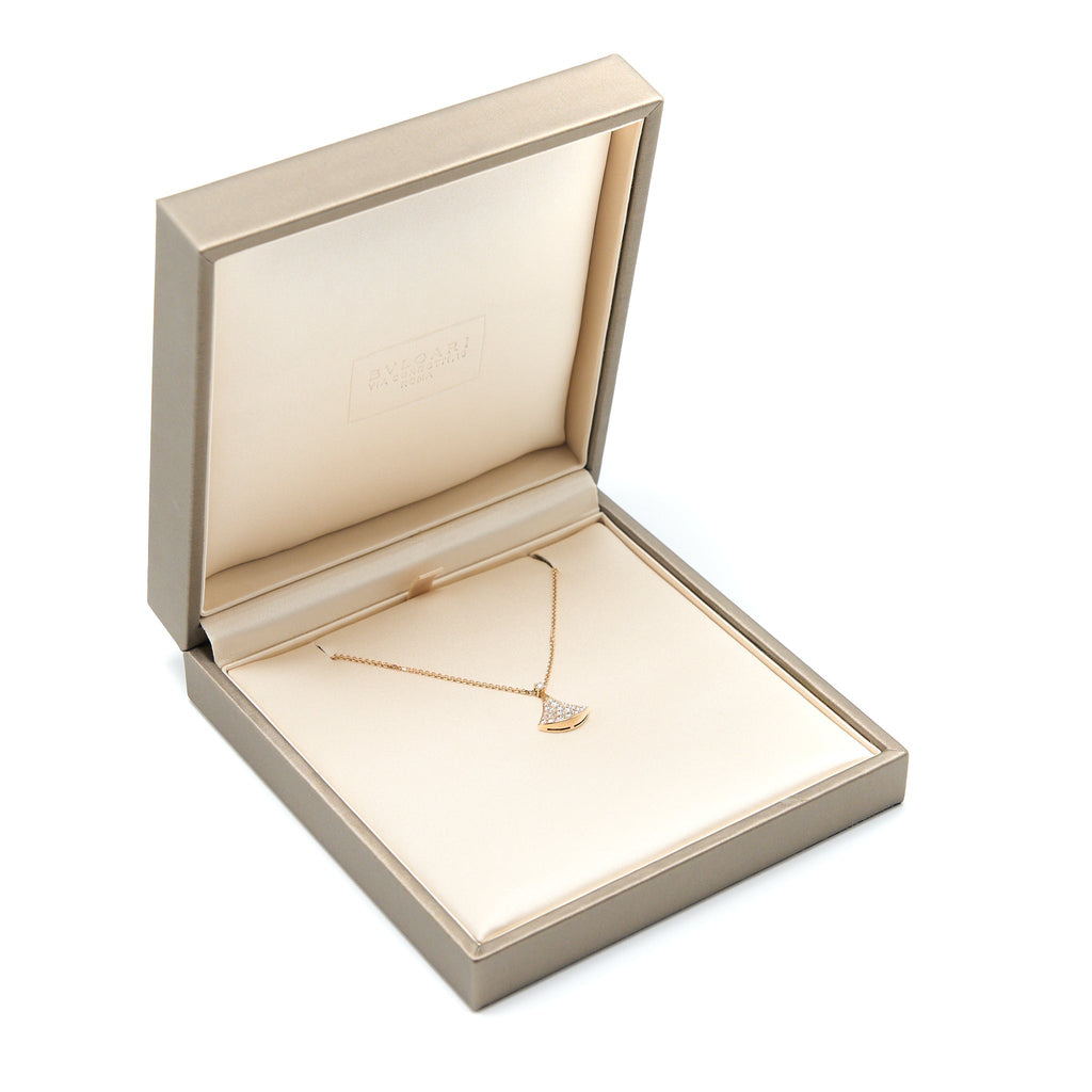 BVLGARI DIVA’S DREAM NECKLACE ROSE GOLD DIAMONDS