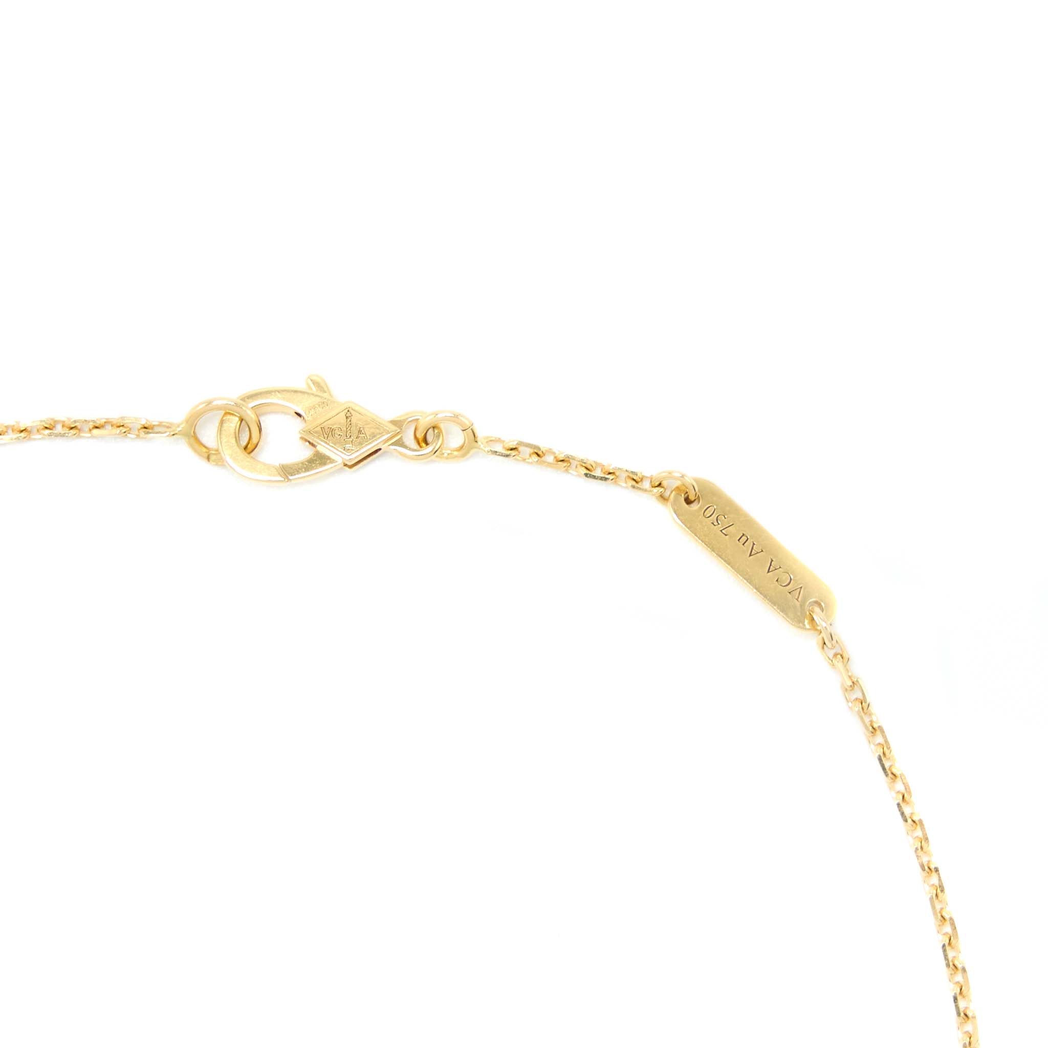VAN CLEEF & ARPELS VINTAGE ALHAMBRA PENDANT CARNELIAN YELLOW GOLD
