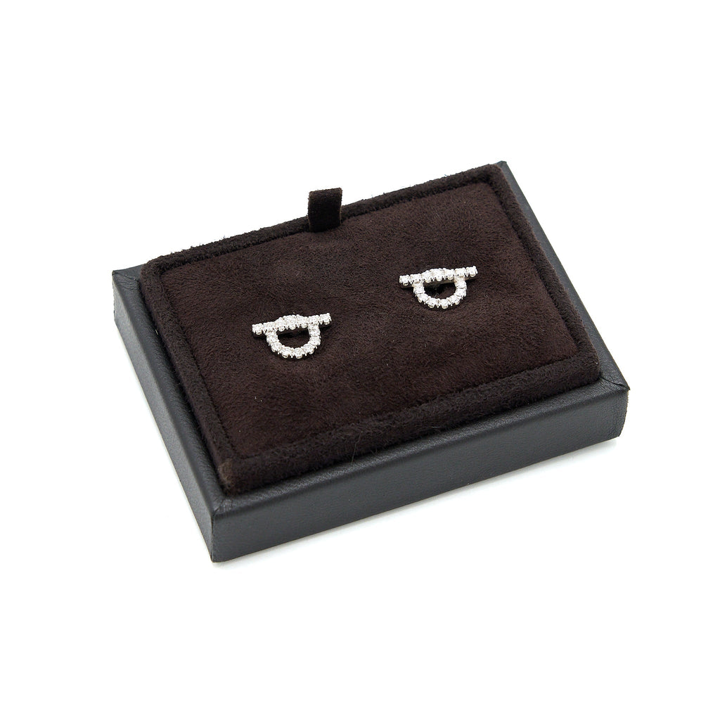 HERMES FINESSE EARRINGS WHITE GOLD WITH DIAMONDS