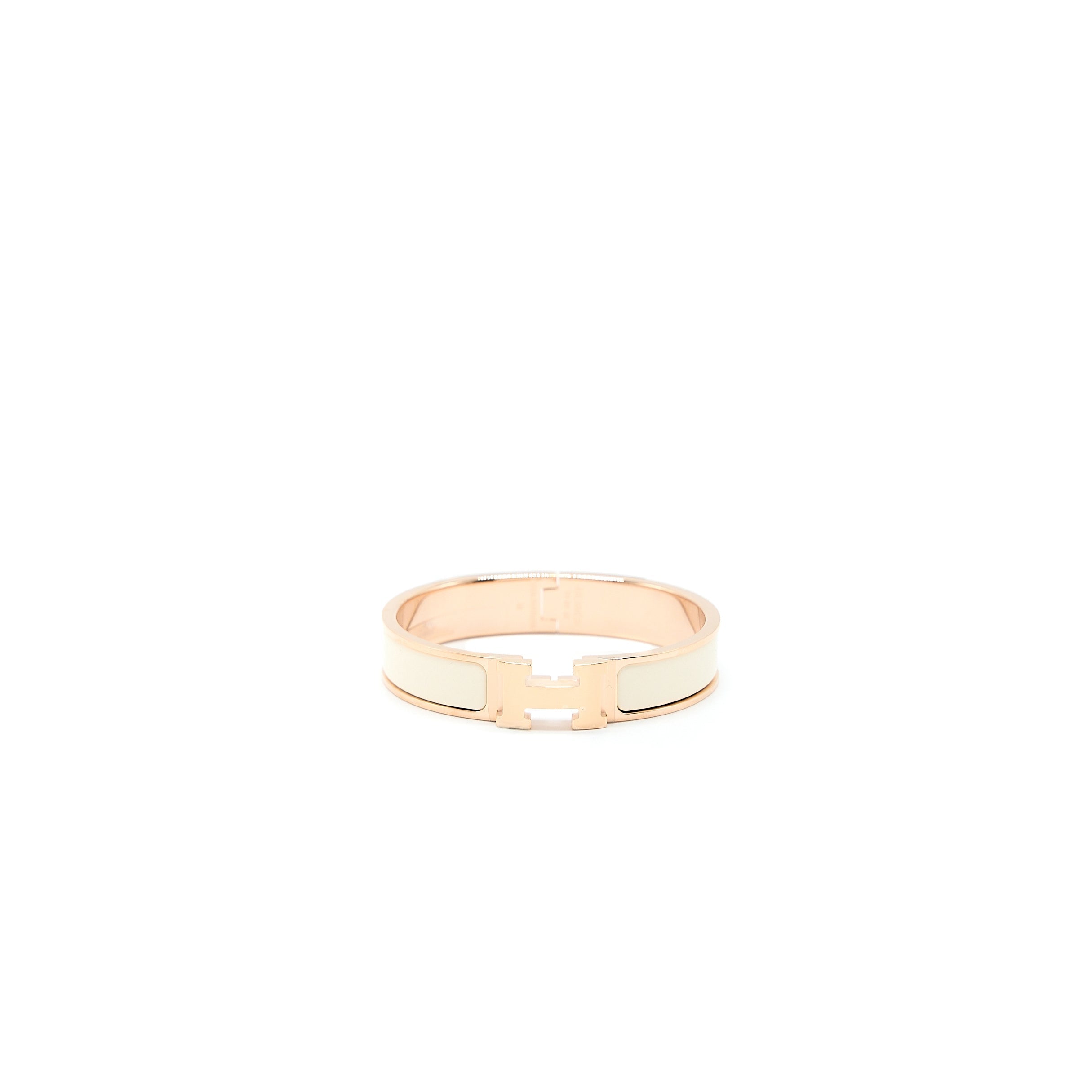 HERMES CLIC H BRACELET CRÈME RGHW