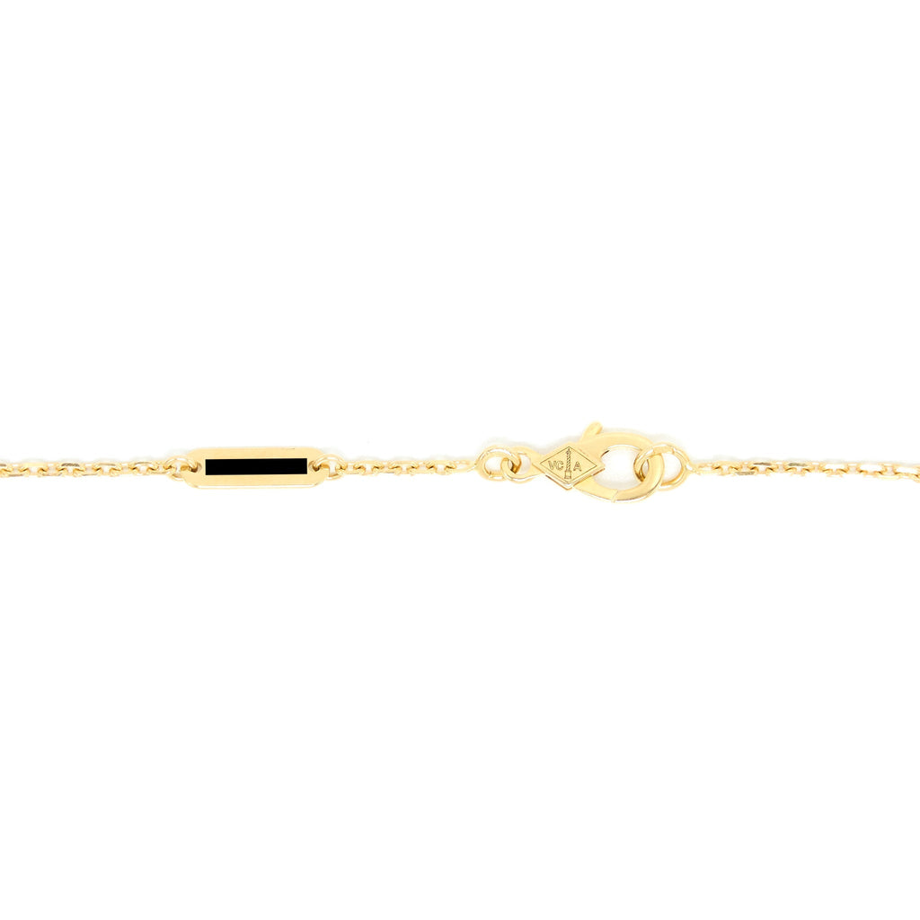 VAN CLEEF & ARPELS VINTAGE ALHAMBRA PENDANT CARNELIAN YELLOW GOLD