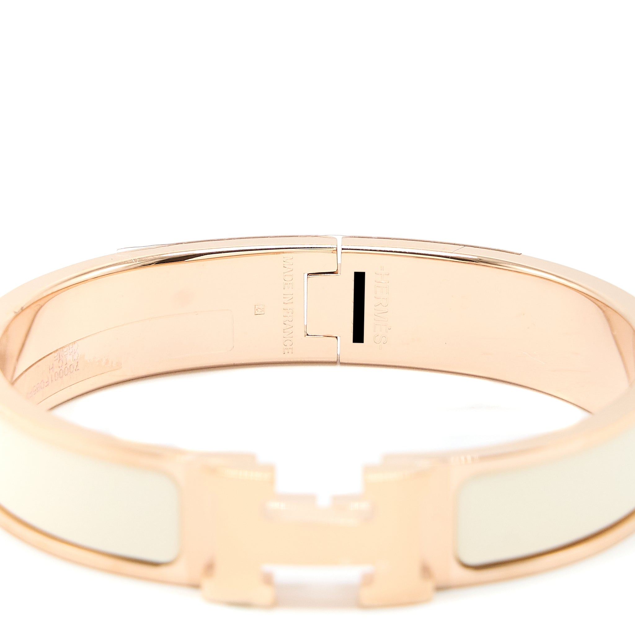 HERMES CLIC H BRACELET CRÈME RGHW