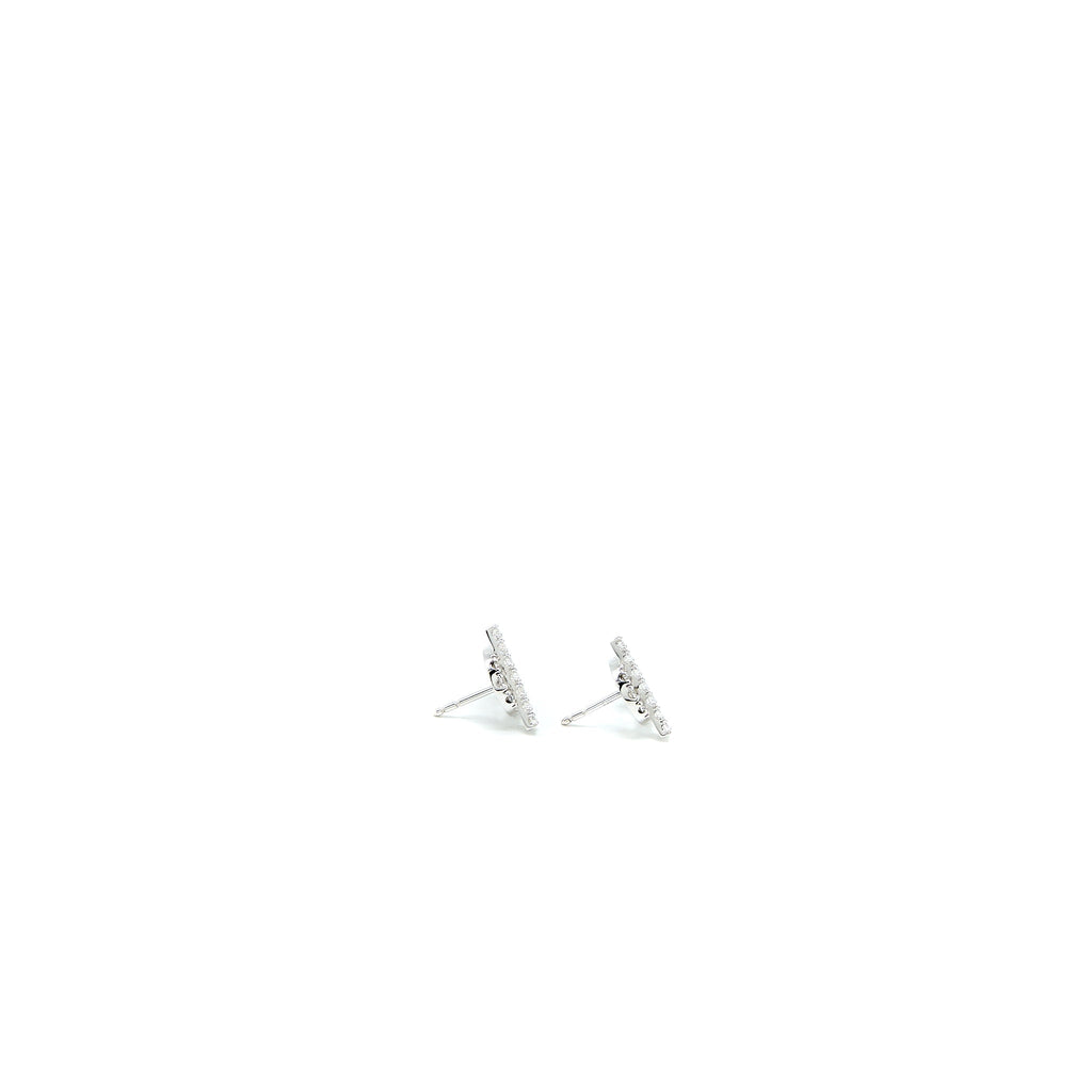HERMES FINESSE EARRINGS WHITE GOLD WITH DIAMONDS