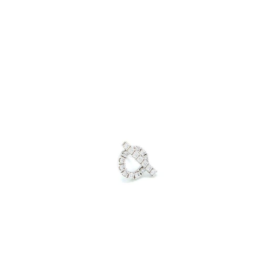 HERMES FINESSE EARRINGS WHITE GOLD WITH DIAMONDS