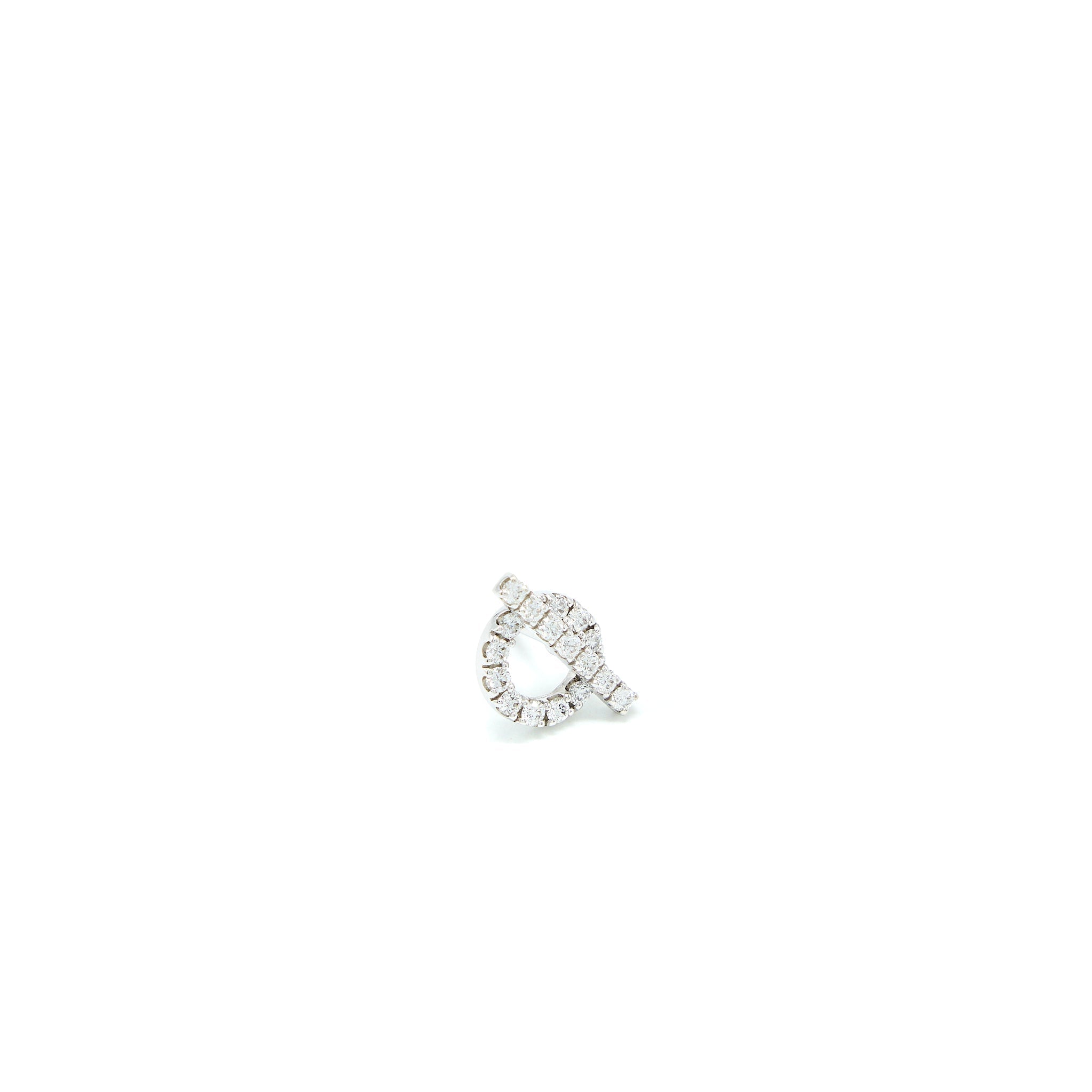 HERMES FINESSE EARRINGS WHITE GOLD WITH DIAMONDS