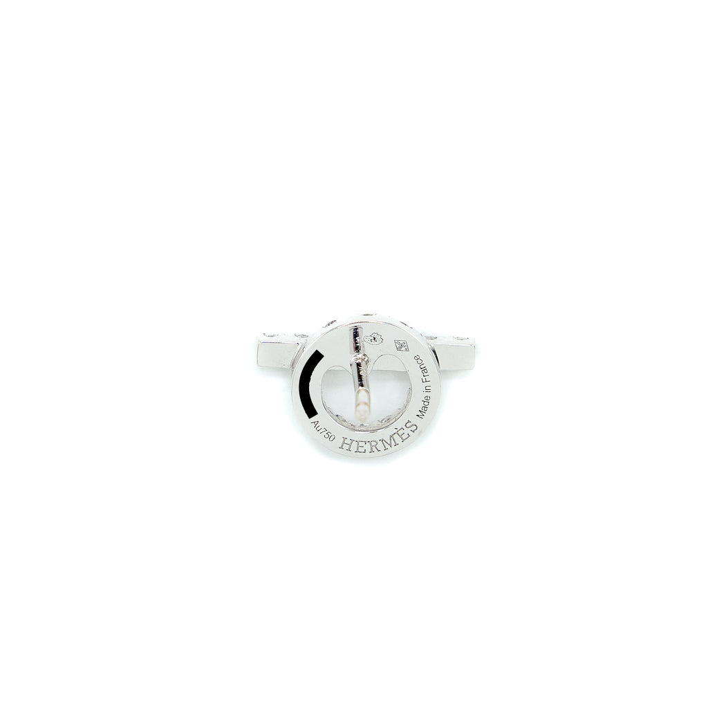 HERMES FINESSE EARRINGS WHITE GOLD WITH DIAMONDS