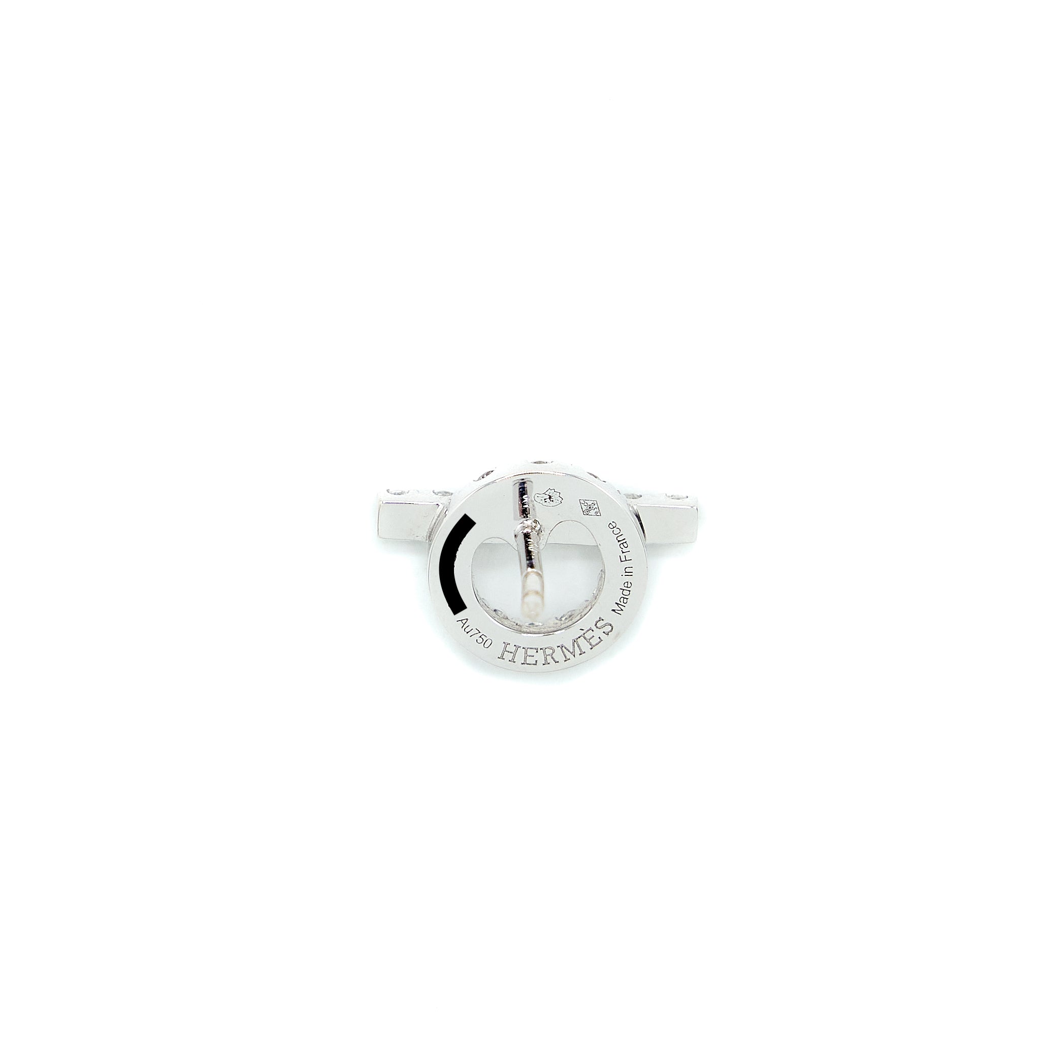 HERMES FINESSE EARRINGS WHITE GOLD WITH DIAMONDS
