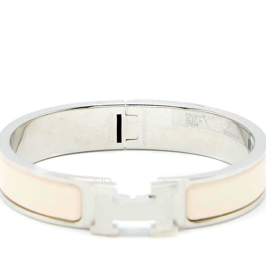 HERMES CLIC H BRACELET CREME SHW